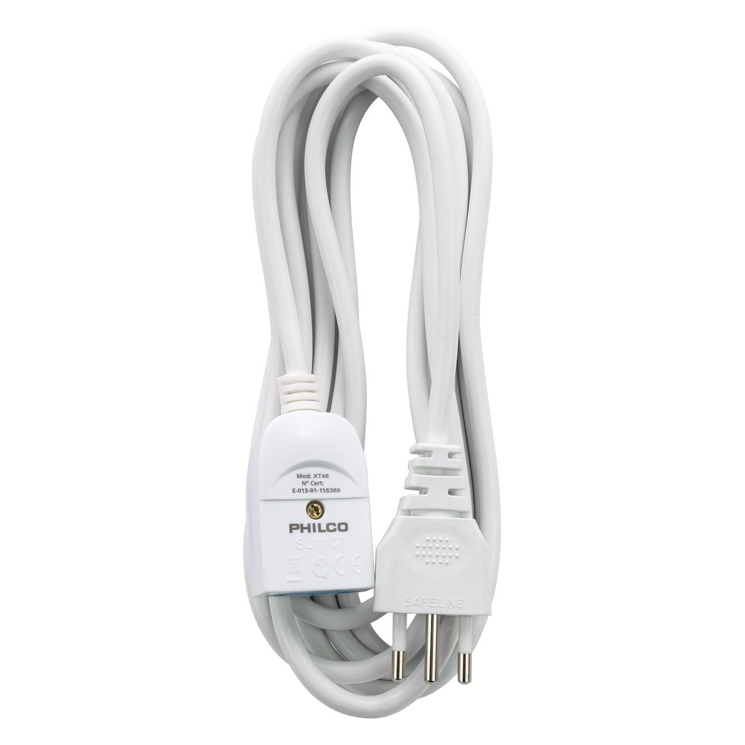 ALARGADOR EXTENSIÓN ELÉCTRICA XT48 5M BLANCO, PHILCO-2
