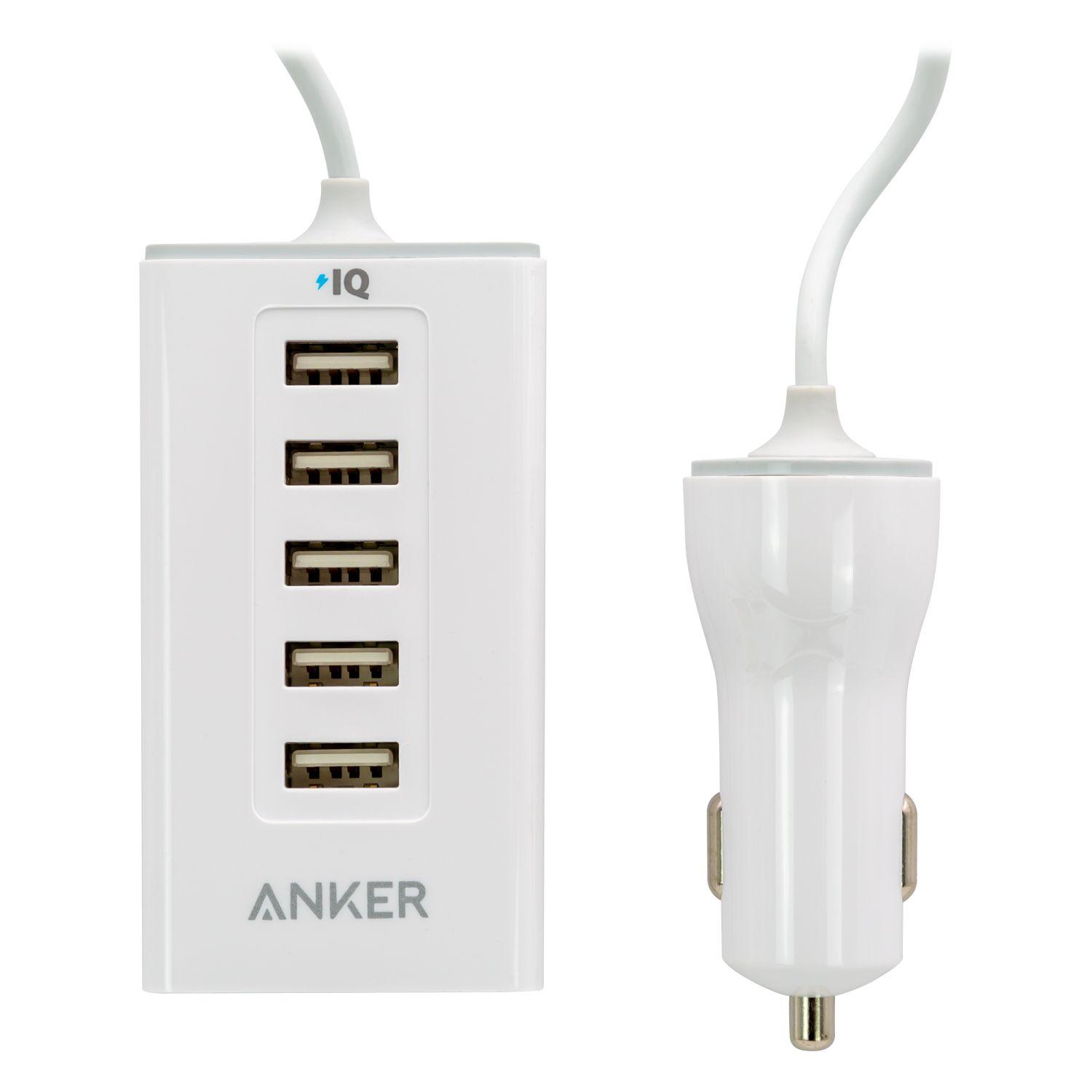 CARGADOR AUTO 5 PUERTOS USB ANKER A2311-2