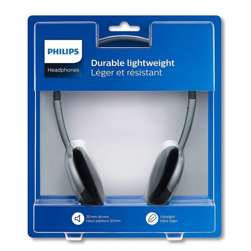 SBCHL140/10 AUDIFONO PHILIPS ALAMBRICO GRIS-0