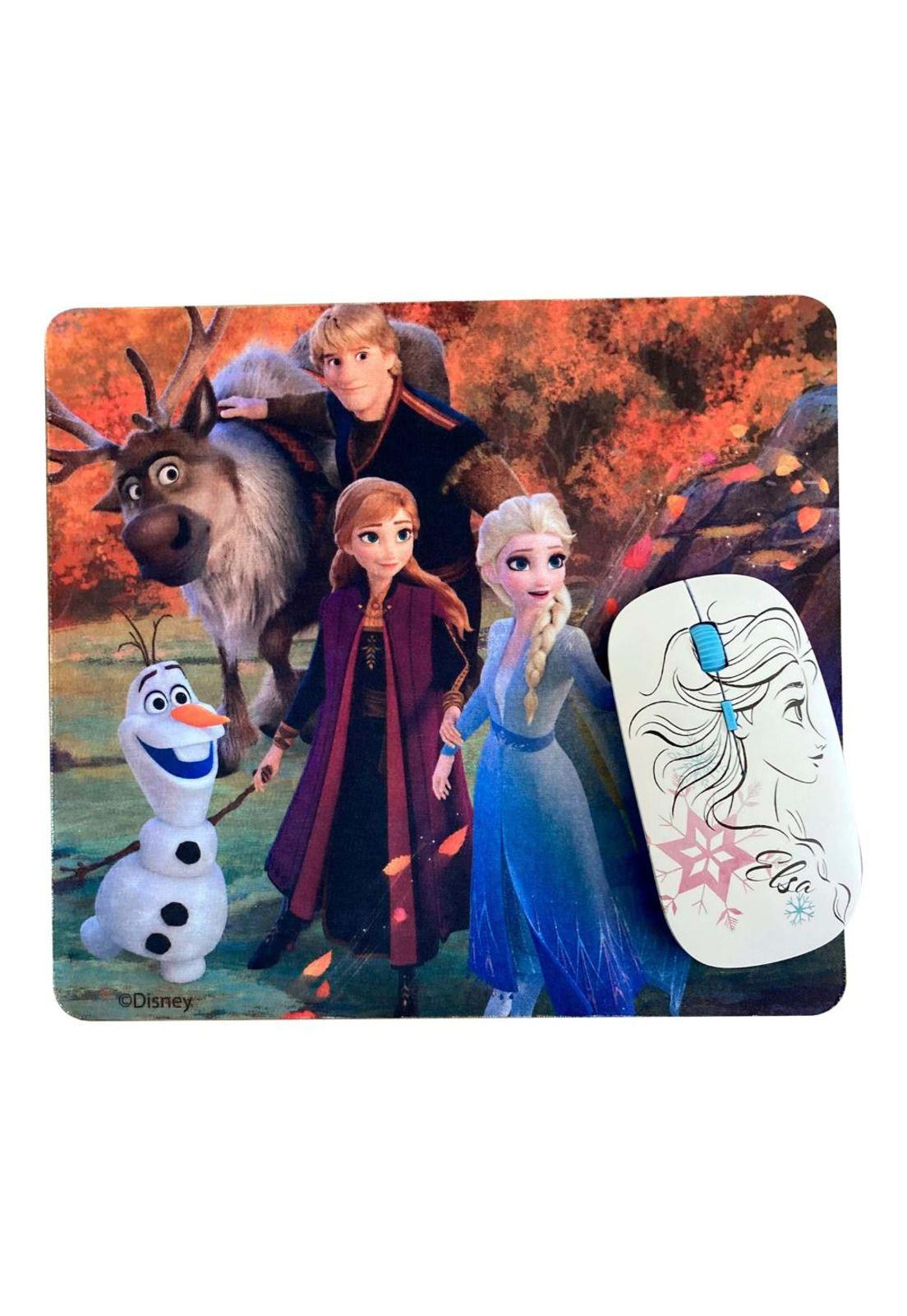KIT MOUSE INLAMBRICO Y MOUSE PAD FROZEN-2