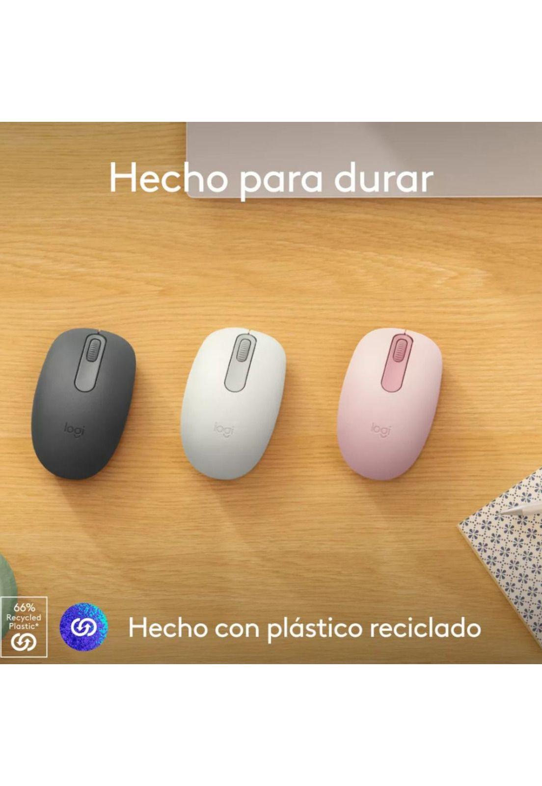 Mouse Inalámbrico Bluetooth Logitech M196 Blanco-4