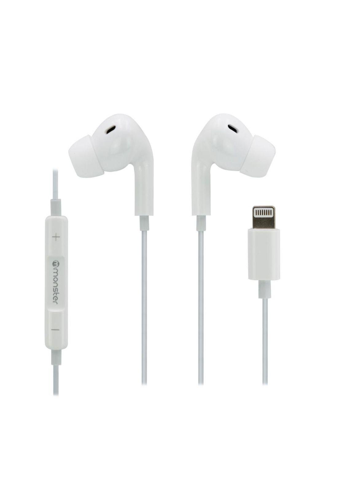 AUDIFONO MONSTER ALAMBRICO M/LIBRES LIGHTNING BLANCO-4