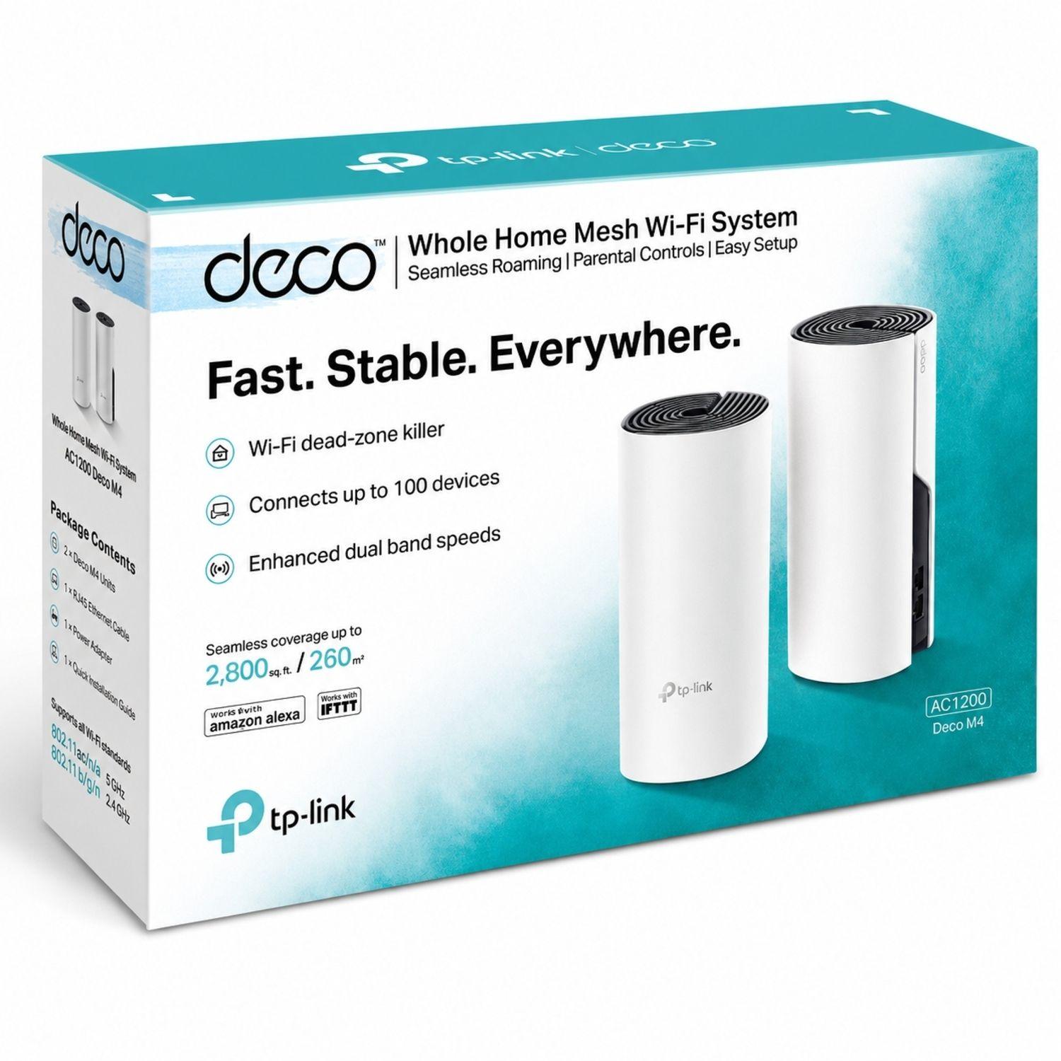 DECO M4(3-PACK) ROUTER TPLINK MESH  M4 WIFI 5  (3 PACK)-2