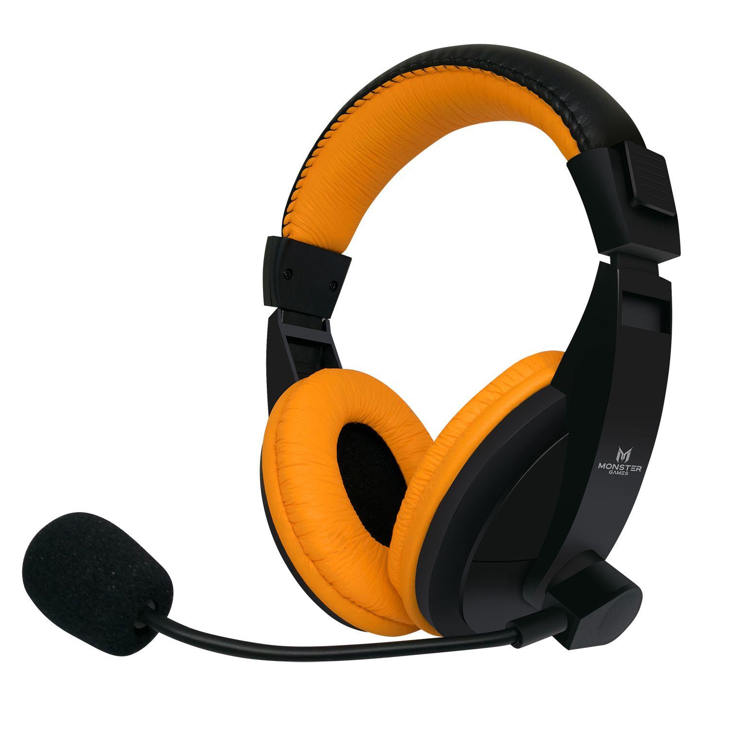 550RG HEADSET GAMER MONSTER LOUD ORANGE-0