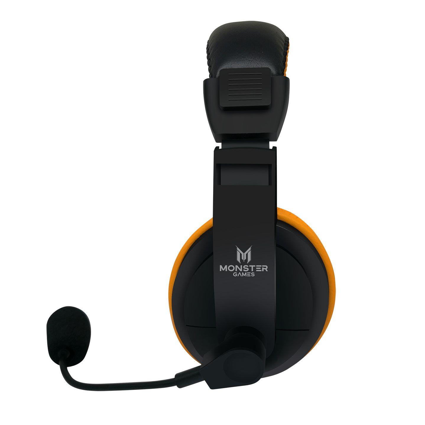 550RG HEADSET GAMER MONSTER LOUD ORANGE-1