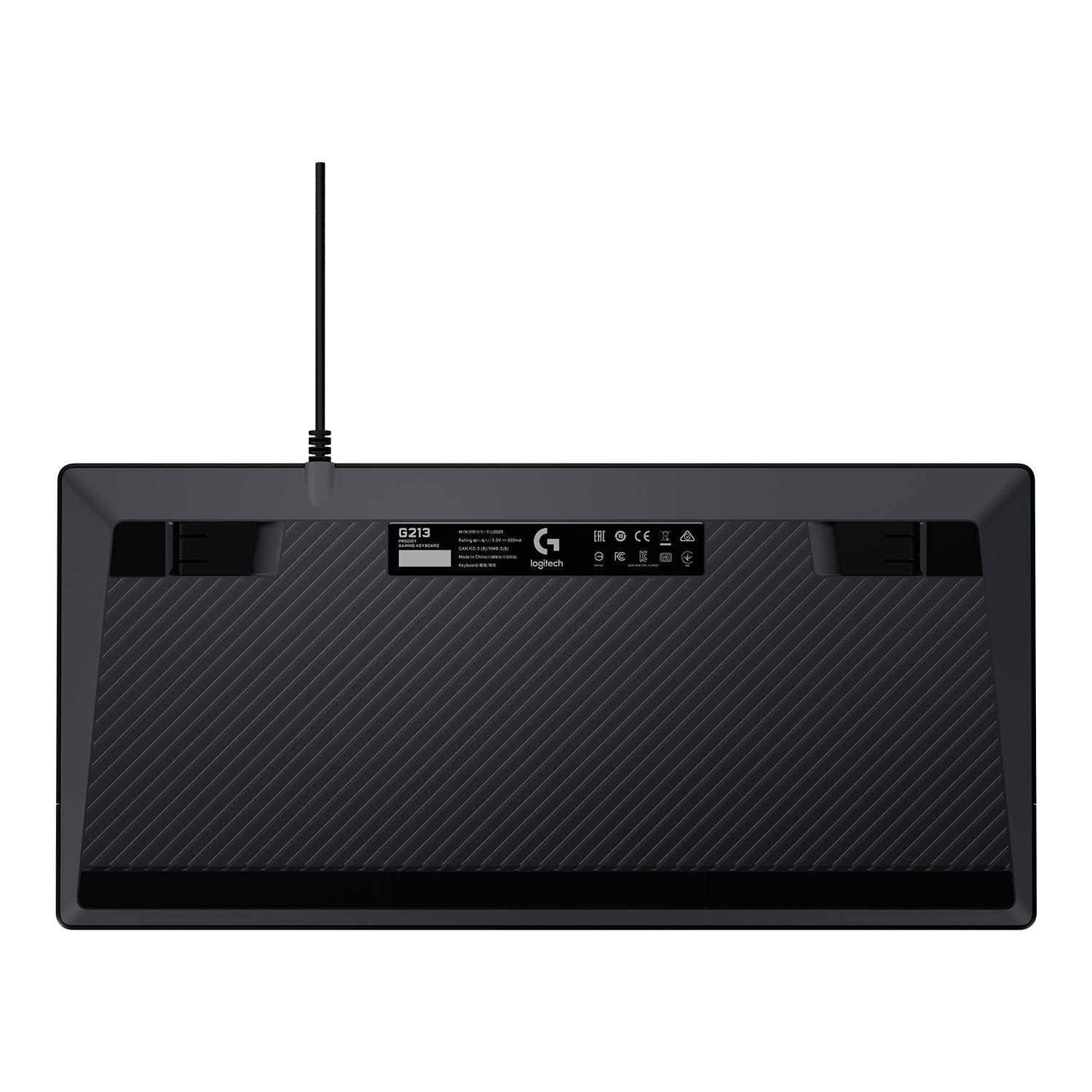 Teclado Logitech G213 Multicolor Gaming Qwerty Negro Open box-5