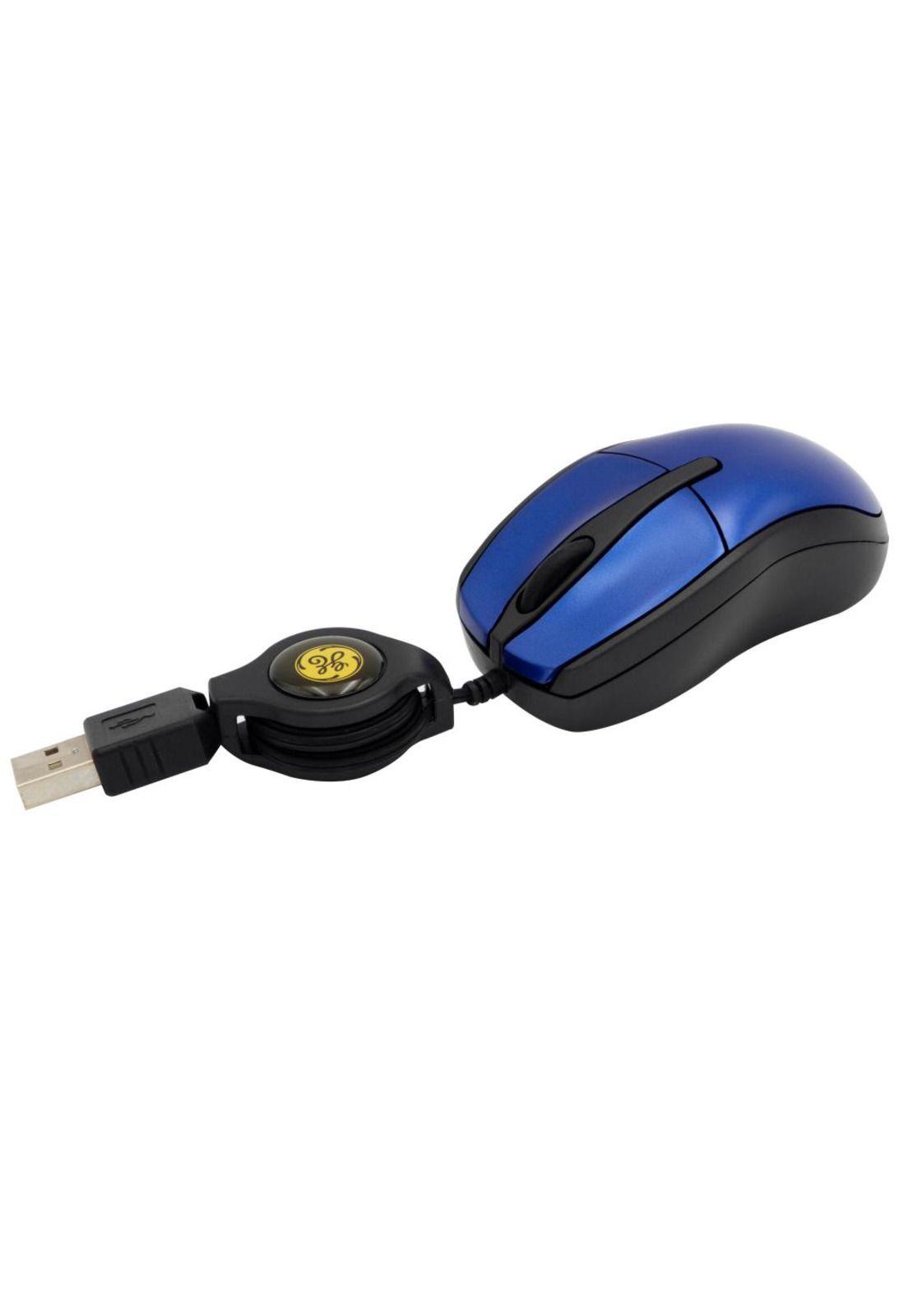 Mouse Óptico Retráctil Azul General Electric-2