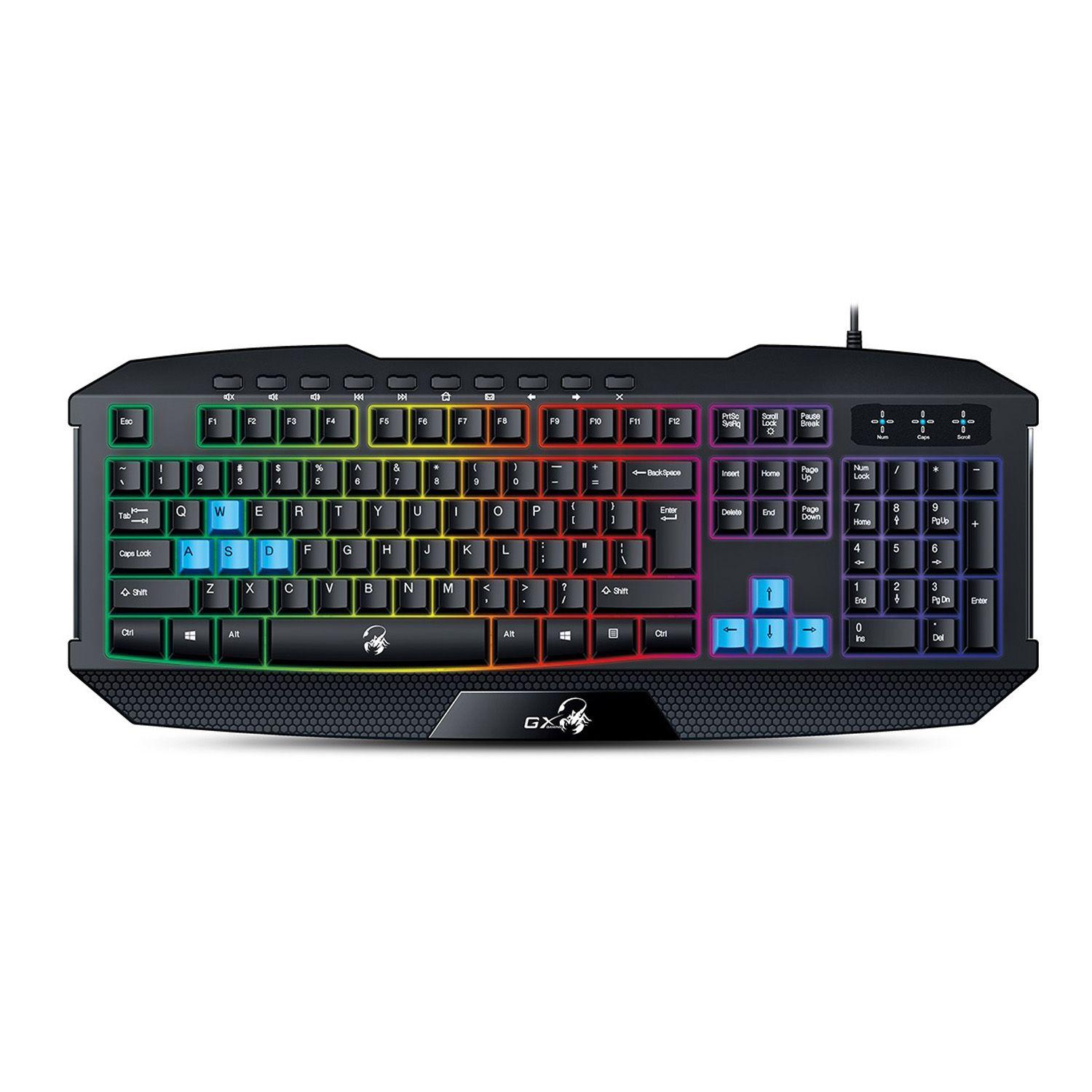 TECLADO GAMER K215 SCORPION GENIUS Open box-0