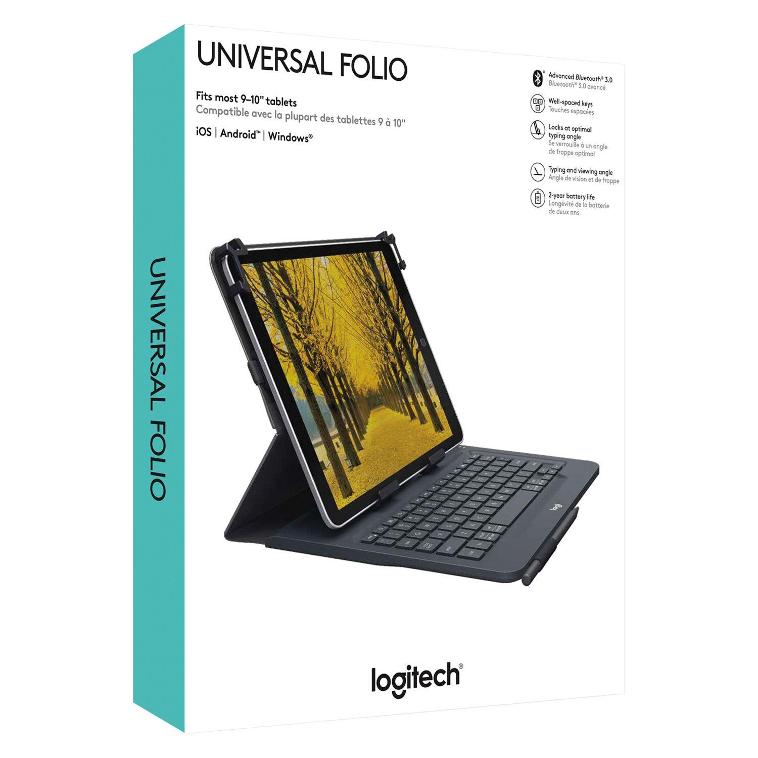 Teclado Logitech Universal Qwerty Bluetooth Negro Open box-3
