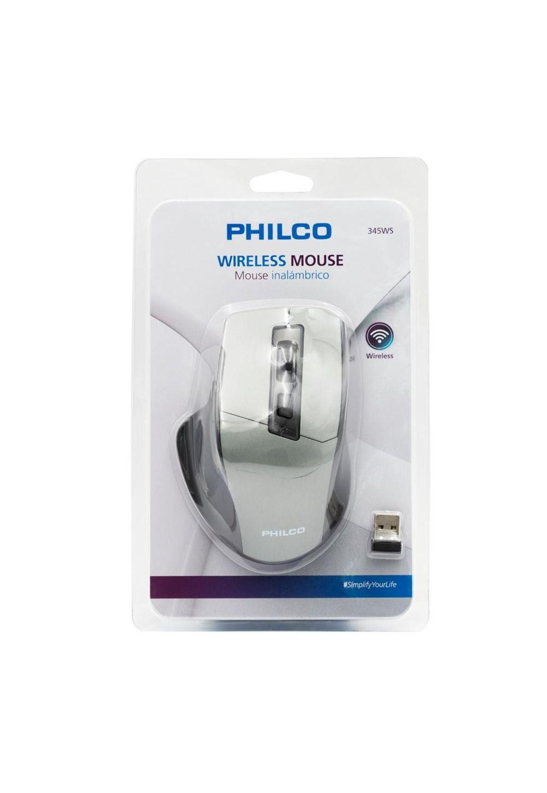 MOUSE INALAMBRICO PHILCO 345 SILVER-0