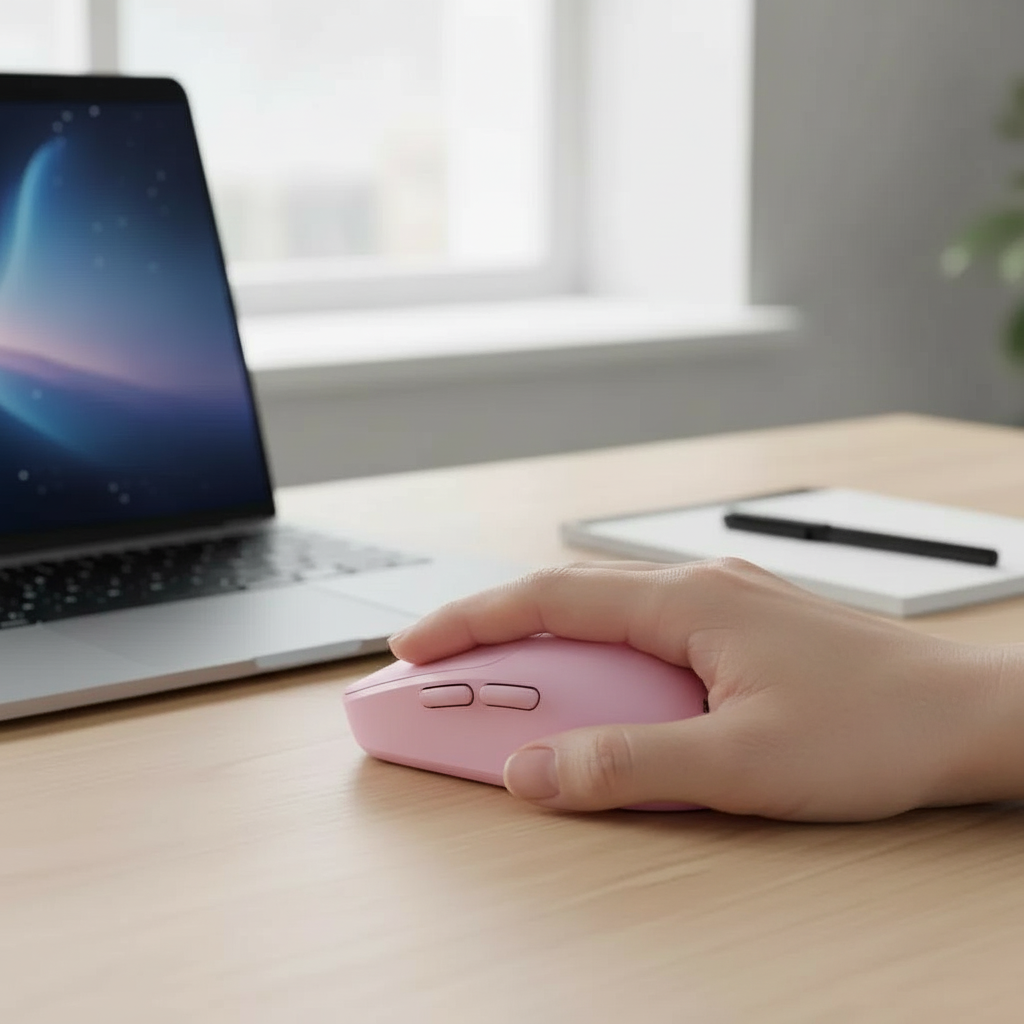 MOUSE INAL NX-8080S BT Y 2,4 Ghz SILENT PINK-0