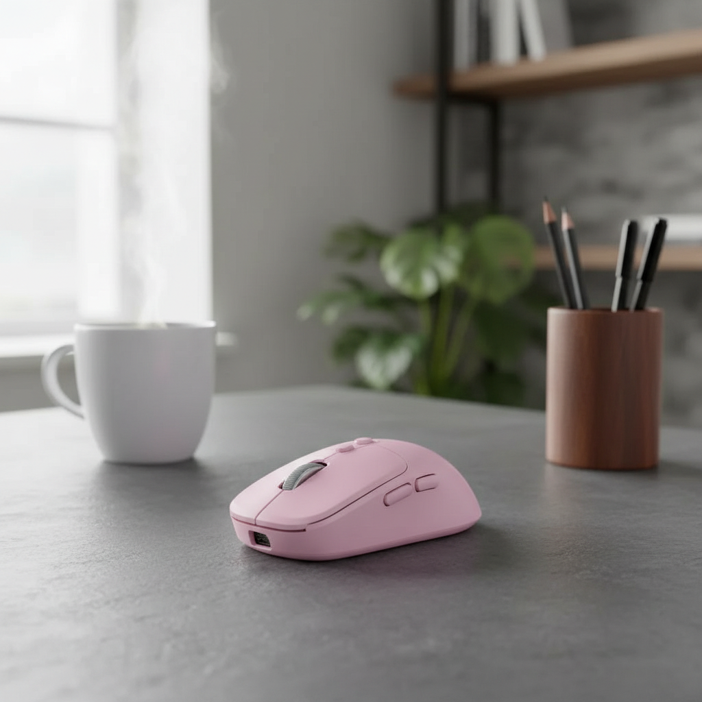 MOUSE INAL NX-8080S BT Y 2,4 Ghz SILENT PINK-1