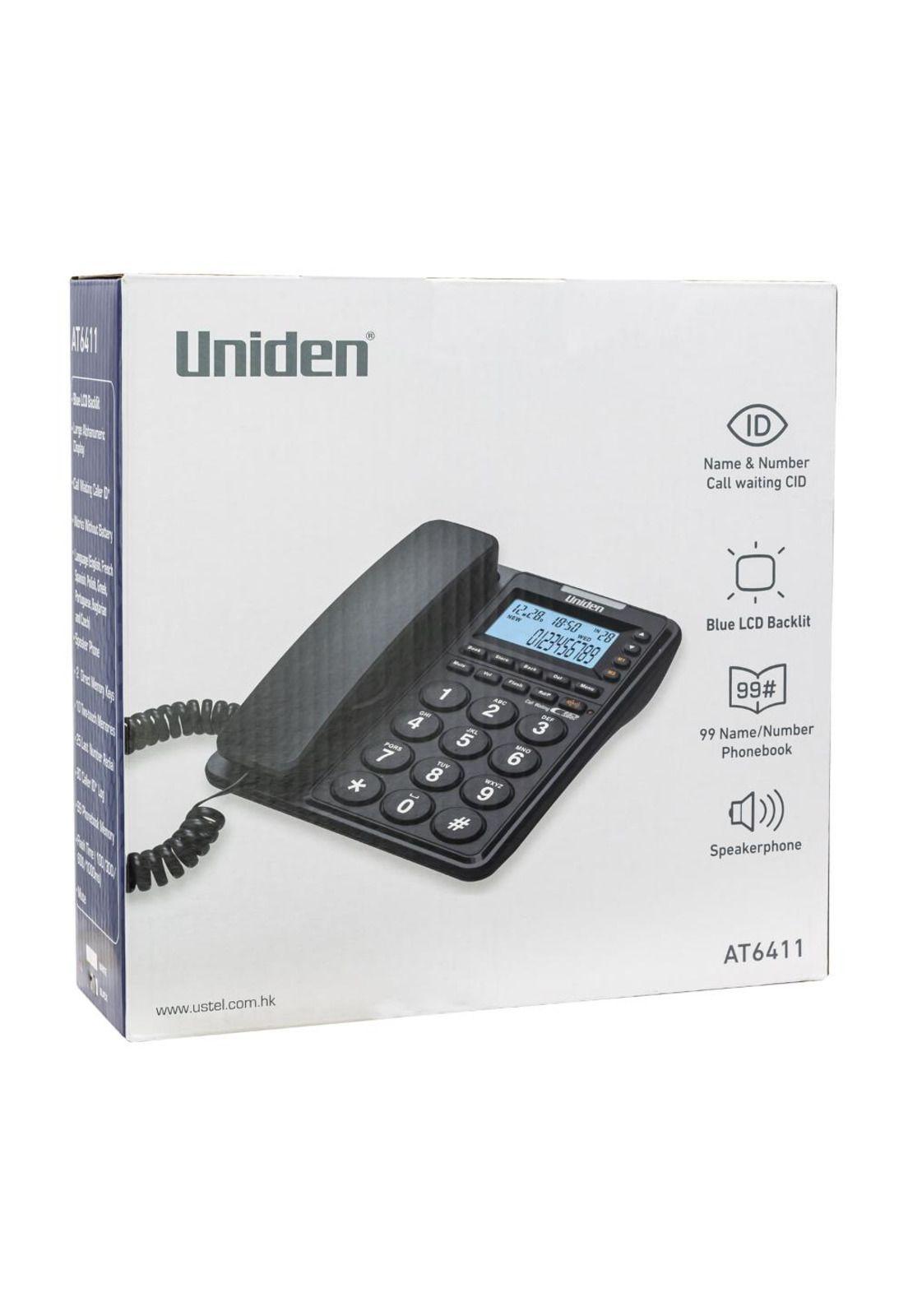 TELEFONO SOBREMESA UNIDEN 6411 NEGRO-4