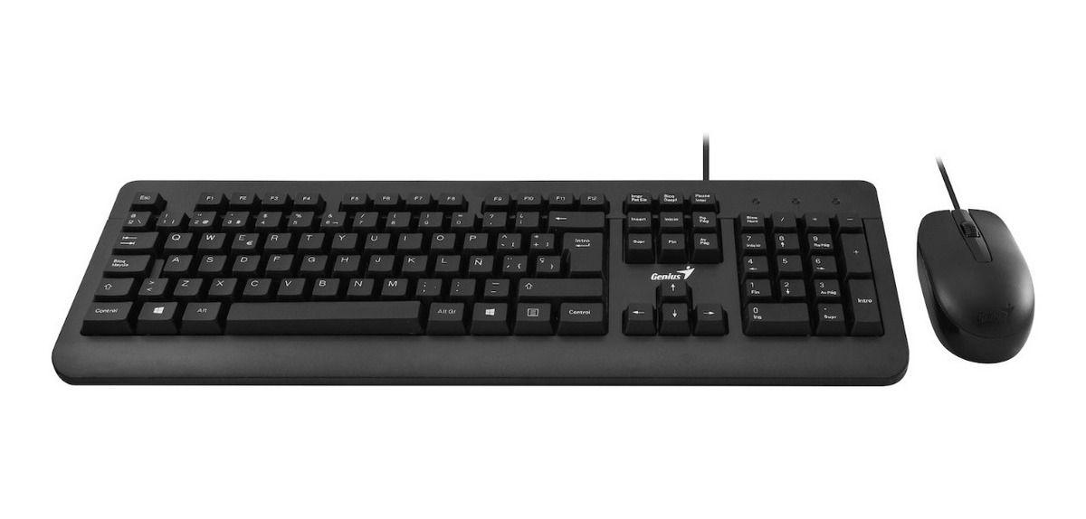 COMBO TECLADO + MOUSE ALÁMBRICO USB KM-160-0