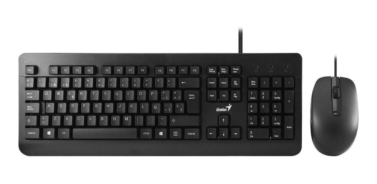 COMBO TECLADO + MOUSE ALÁMBRICO USB KM-160-1