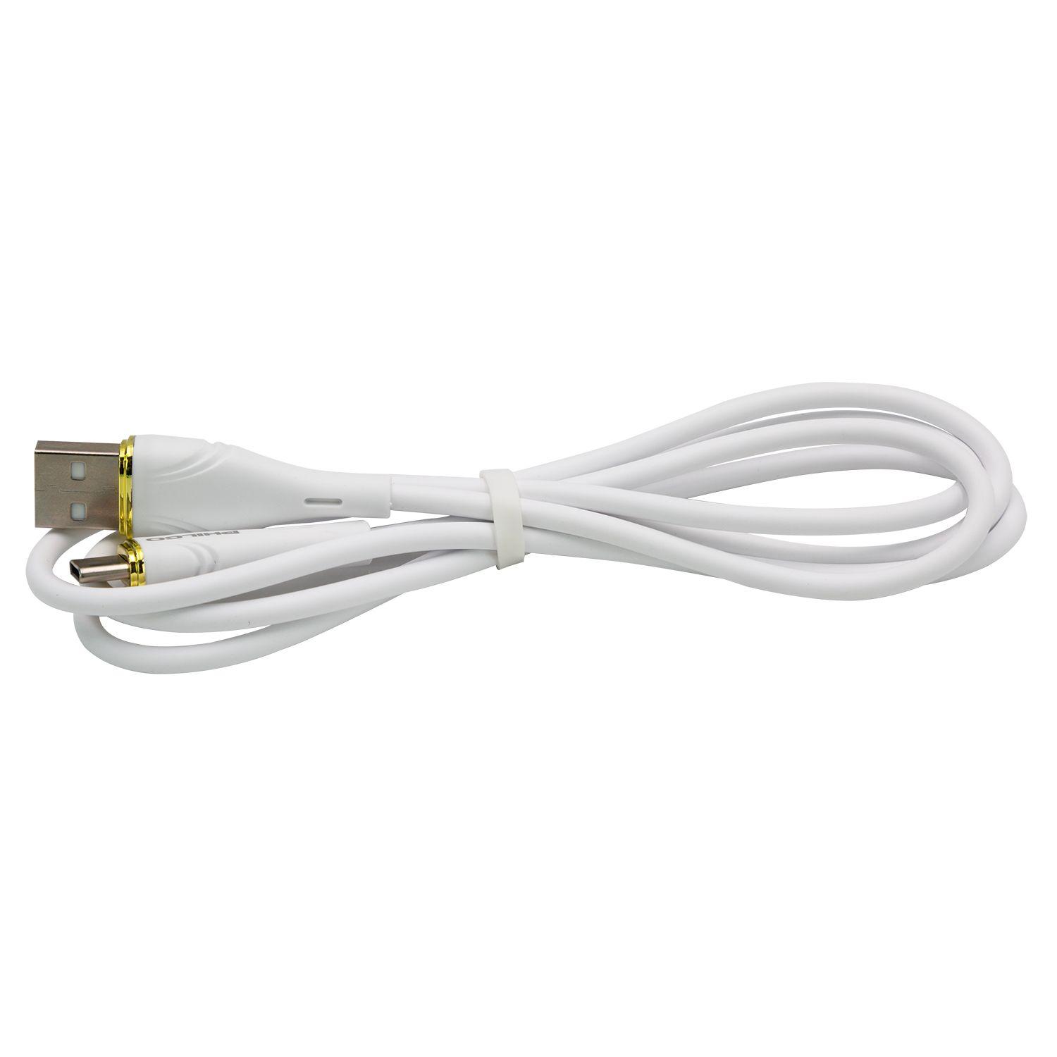 Cable Philco USB-A a USB-C 1,2 m Blanco-0