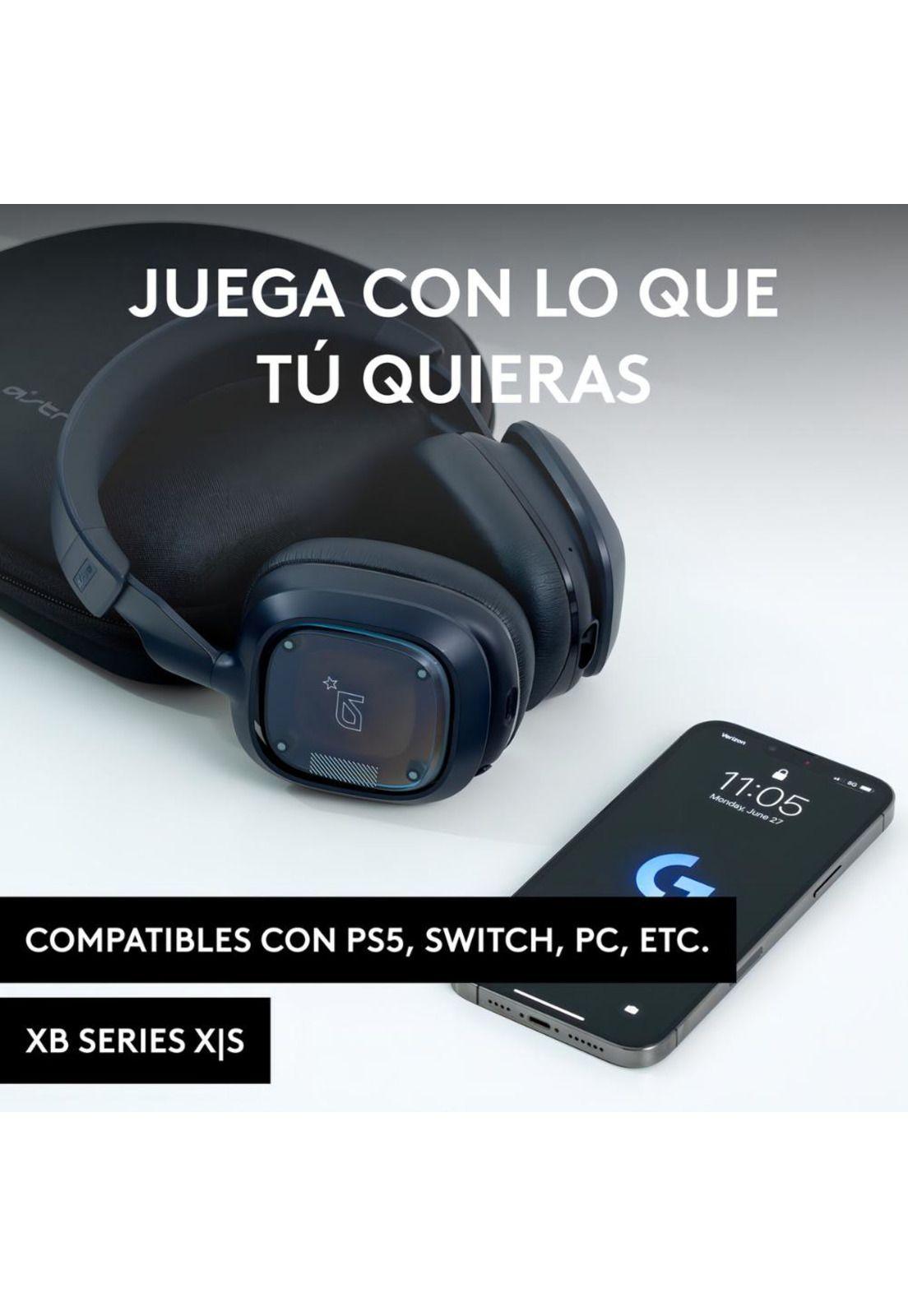 Audifono Gamer Logitech Astro A30 Inalambrico Color Azul Marino Para Multiples Plataformas-2