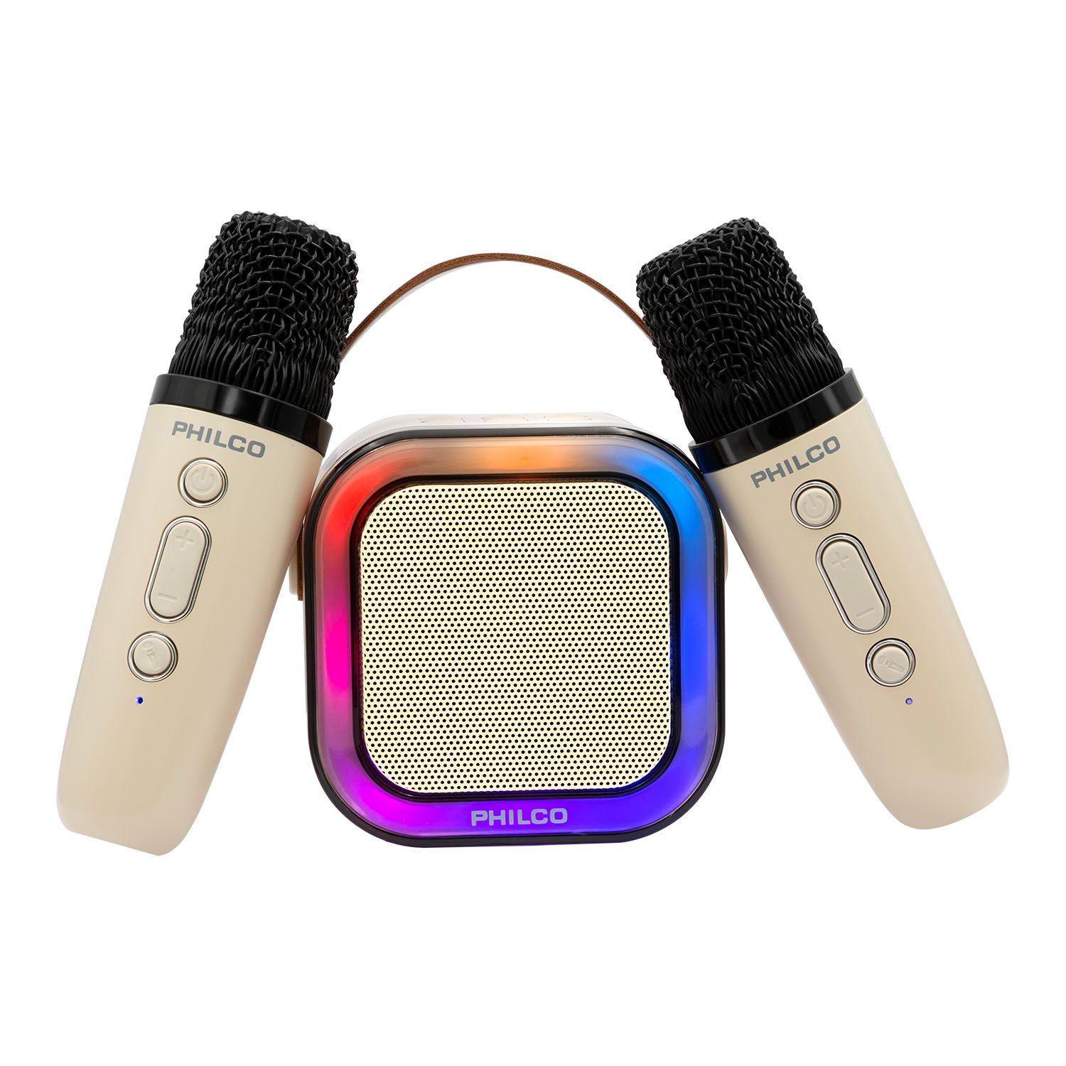 Parlante Karaoke 2 Mic TWS Philco Open Box-1