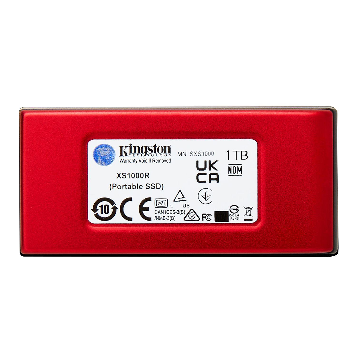 Unidad Sólida Externa Kingston Xs1000r 1tb Color Rojo-2