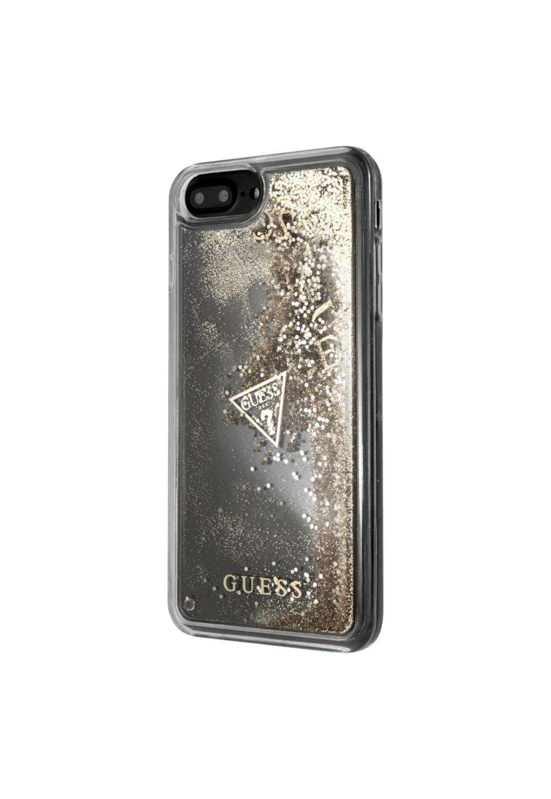 CARCASA GUESS P/IPHONE 7+ / 8+ TRANSP/DORADA GUHCI8LGLUFLGO-2