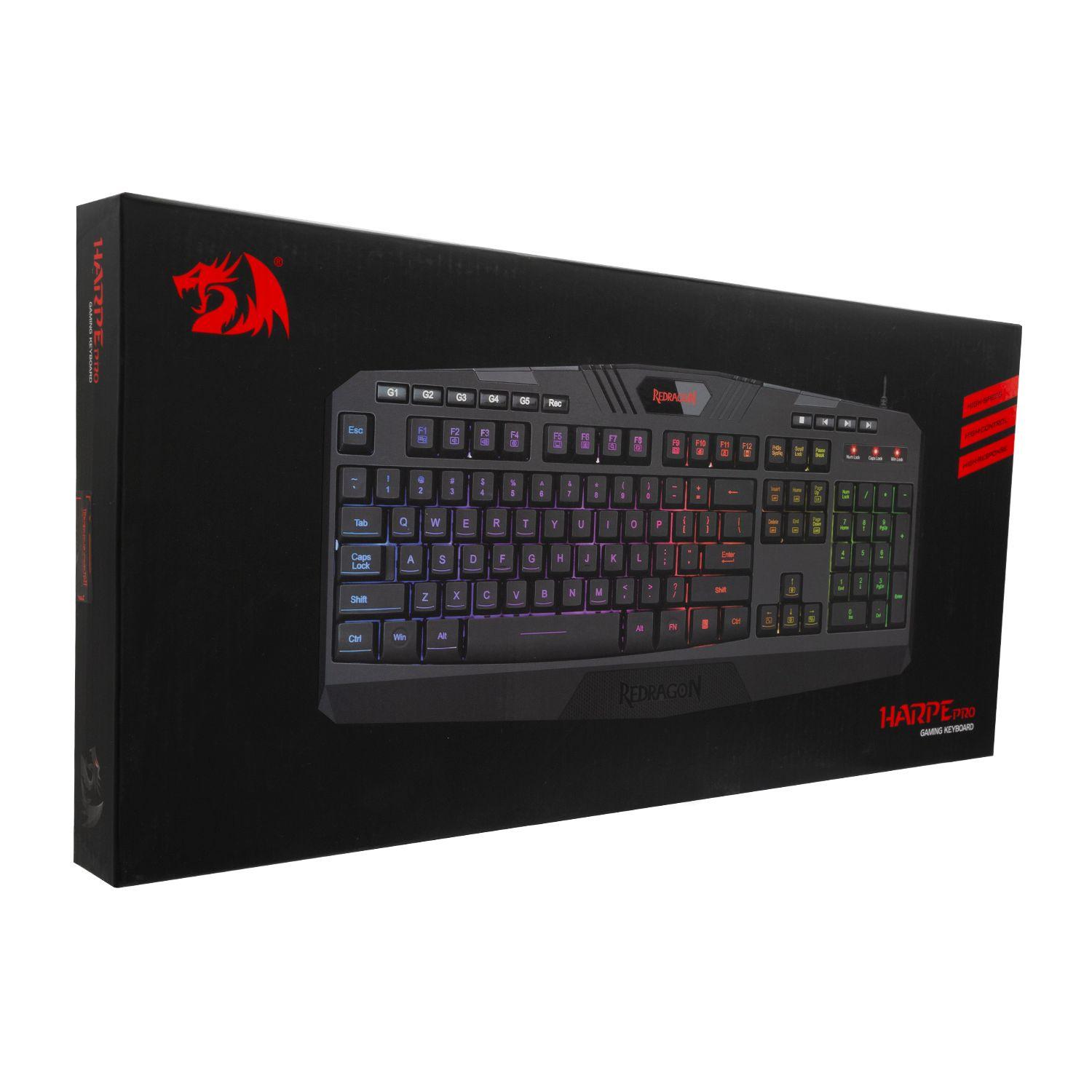 K503A-Multicolor-SP TECLADO GAMER ALAMBRICO MEMBRANA HARPE SP Open box-2