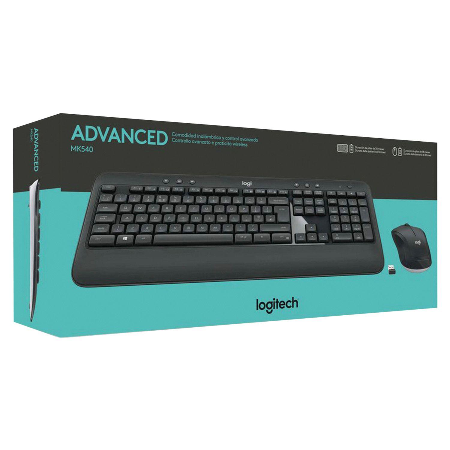Kit De Teclado Y Mouse Inalámbrico Logitech Mk540 Open box-6