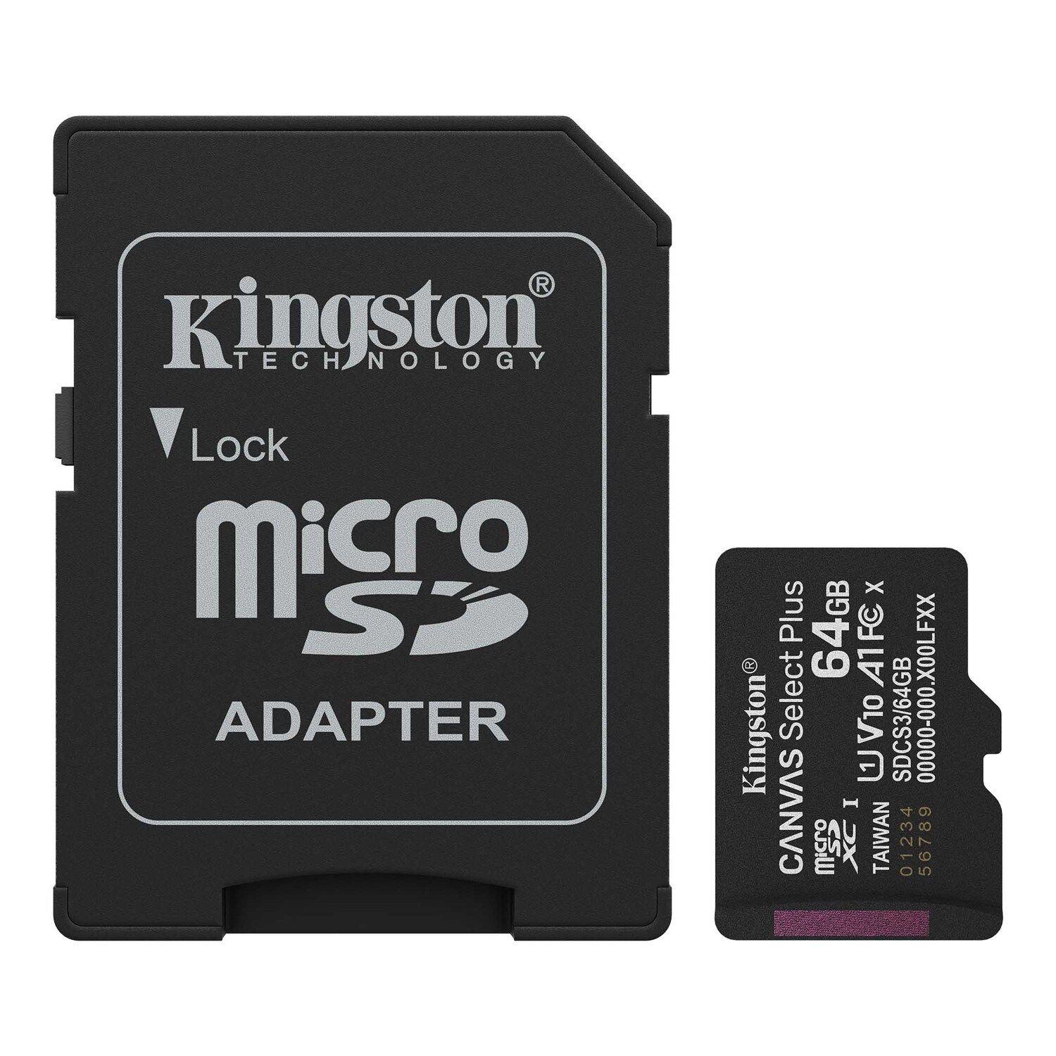 SDCS3/64GB 64GB MICROSDXC CANVAS SELECT PLUS Gen3 100MB/s A1-1