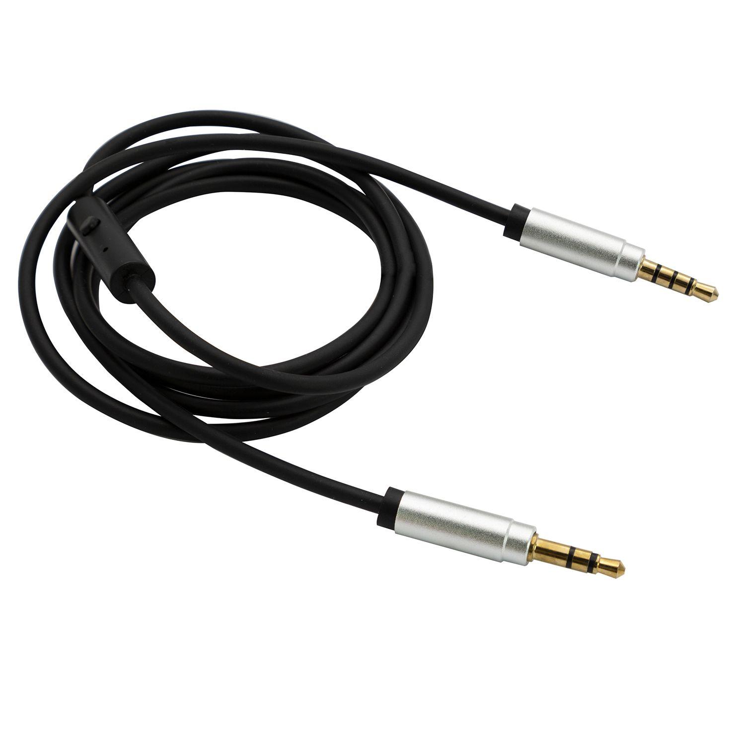 CABLE PLUG 3.5MM A 3.5MM + MICRÓFONO PHILCO-2