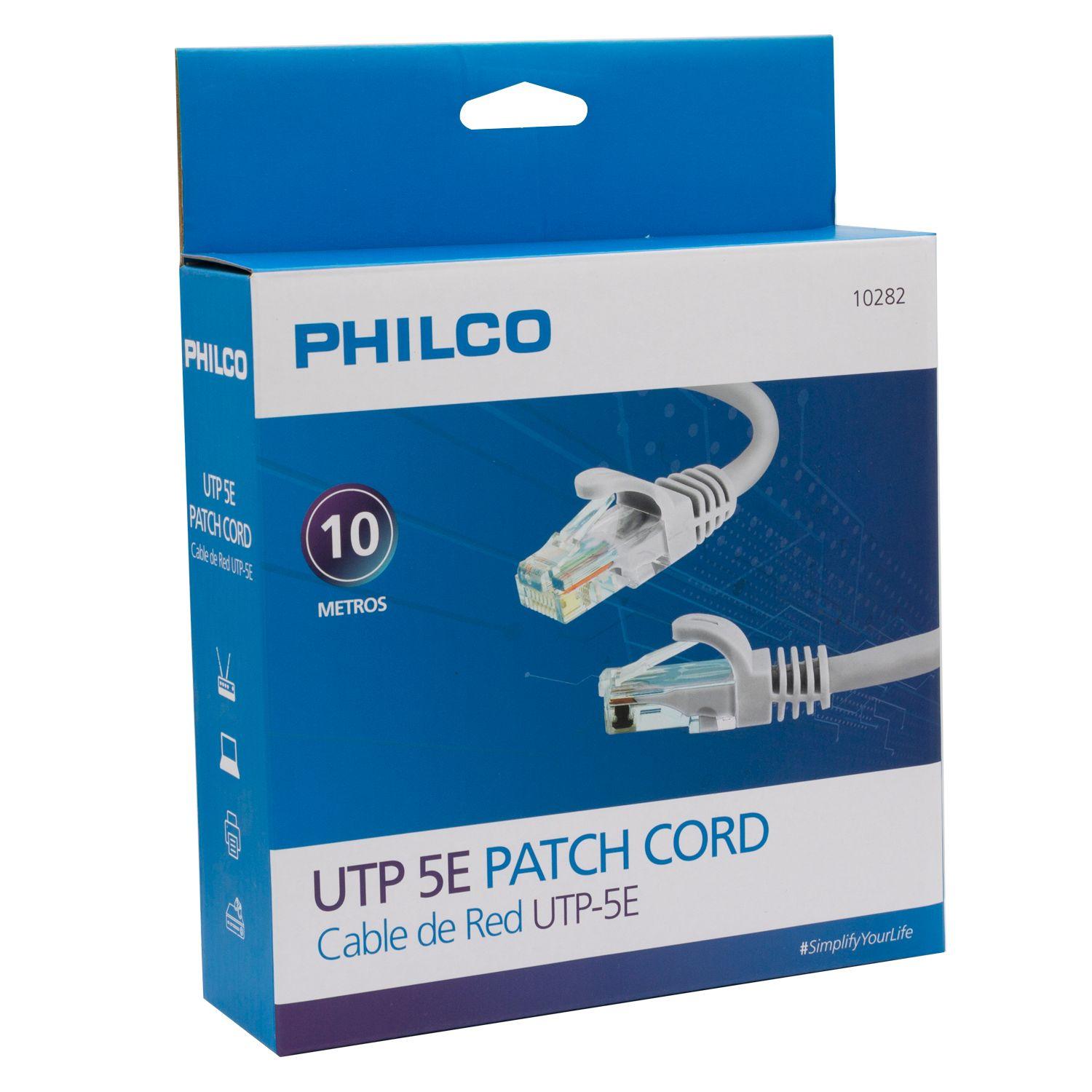 CABLE DE RED PHILCO UTP-5E 10 METROS Open box-0