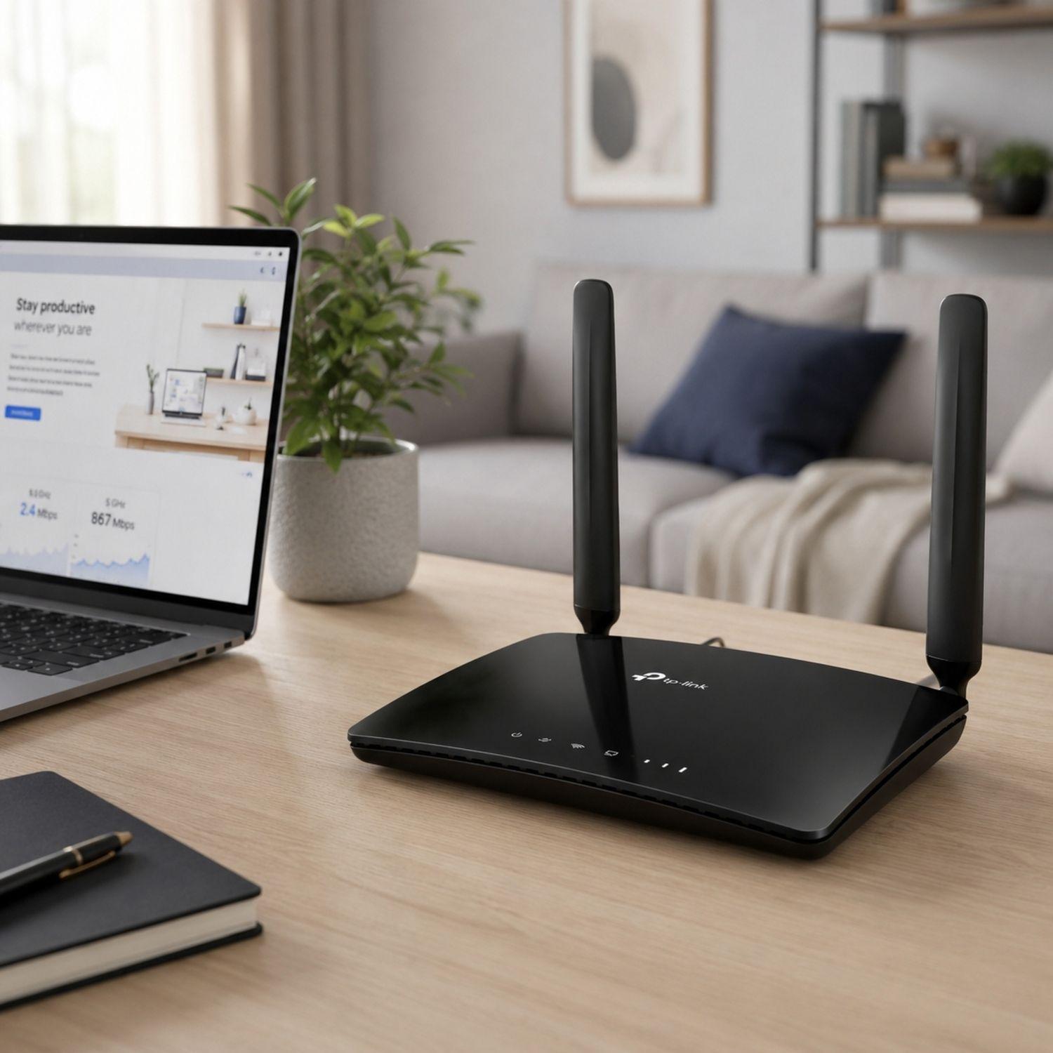 ROUTER 4G LTE CHIP SIM WIFI LAN DUAL BAND AC750 MR200-3