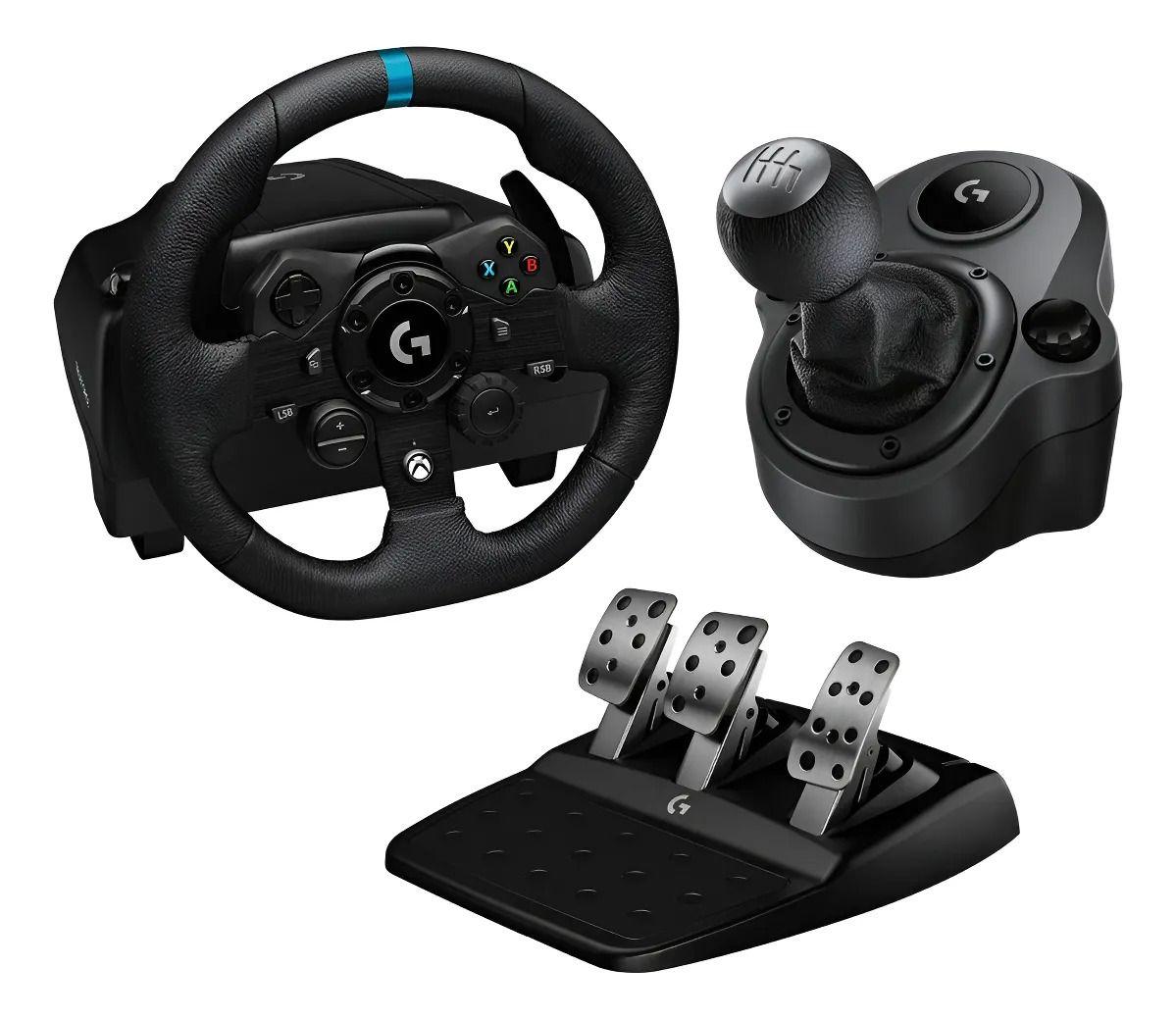Kit Volante G923 Xbox + Palanca De Cambios Negro Com04-4