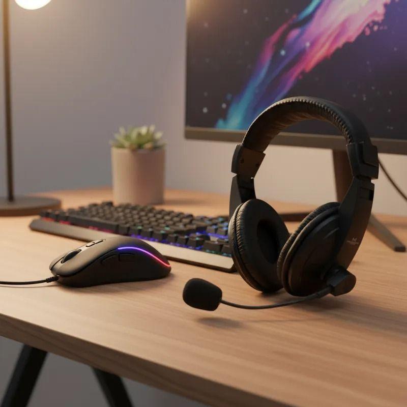 COMBO MONSTER AUDIFONO + MOUSE Multicolor 29MTGH550BK+29MTGM1042-2