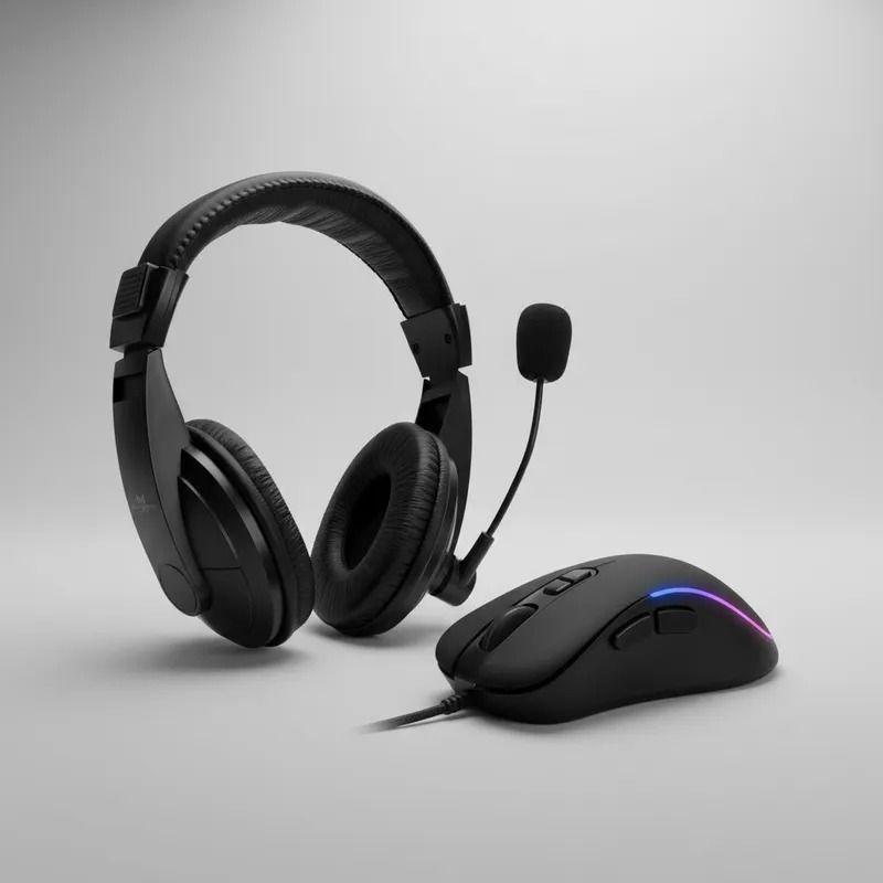 COMBO MONSTER AUDIFONO + MOUSE Multicolor 29MTGH550BK+29MTGM1042-3