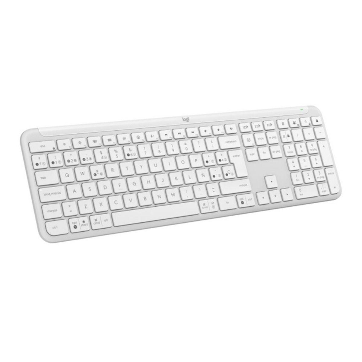 Teclado Logitech Signature Slim K950 Qwerty Blanco-2