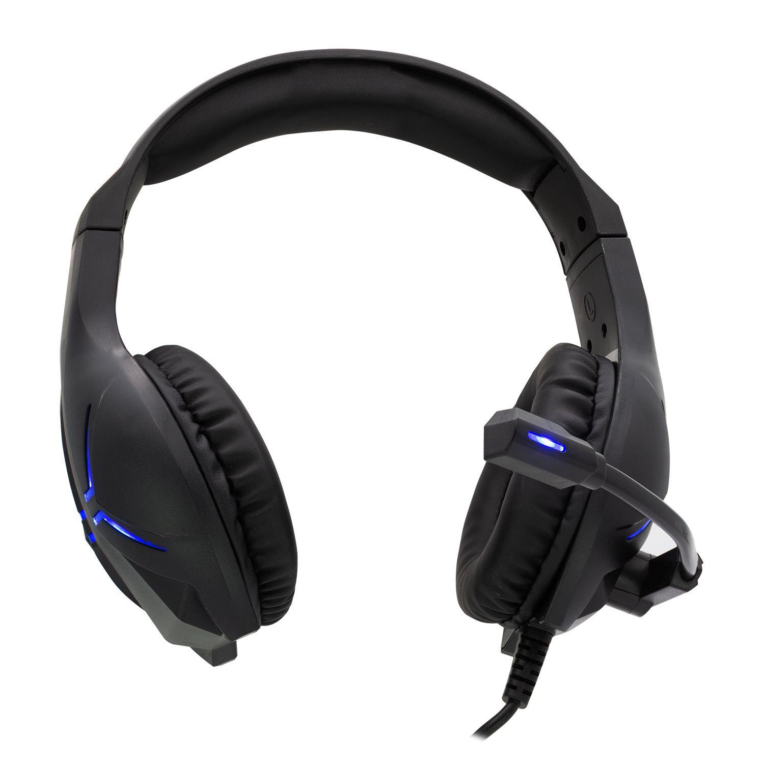 AUDIFONO  ON EAR USB+3,5 LED DHE-8001 Open box-5