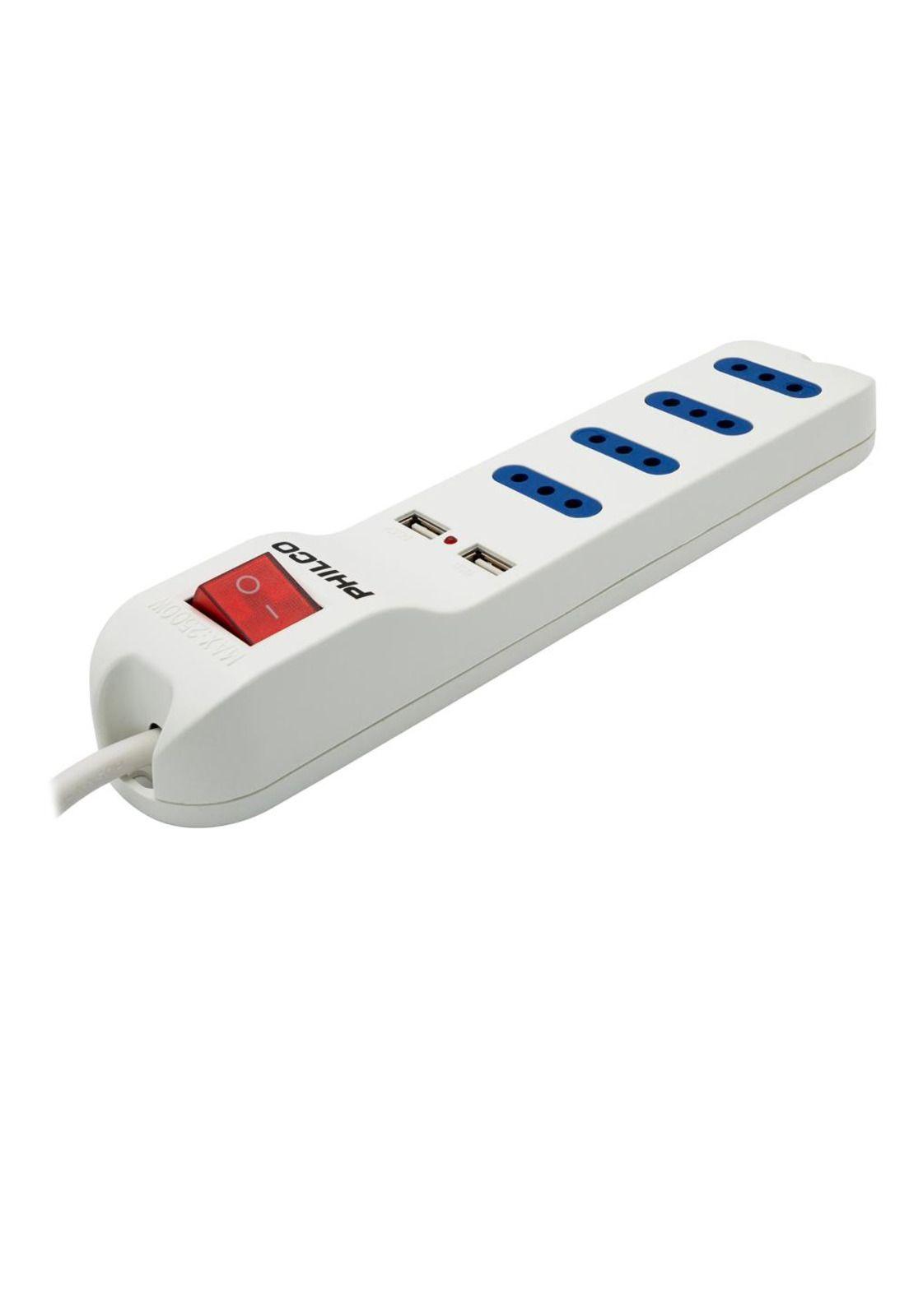 EXTENSION XT41 USB 4 POS BLANCO-2