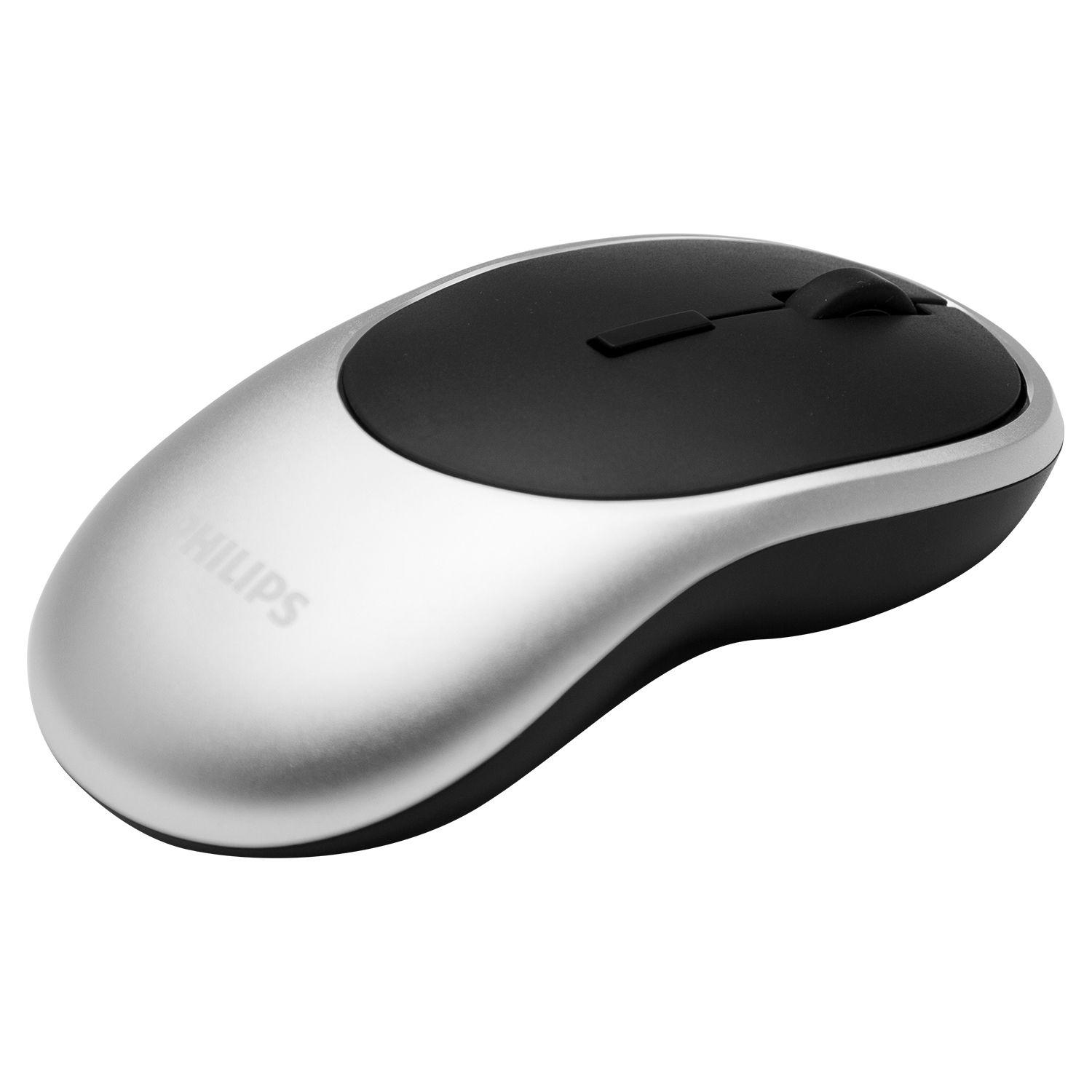Mouse inalámbrico Philips SPK7413 plateado Open Box-2