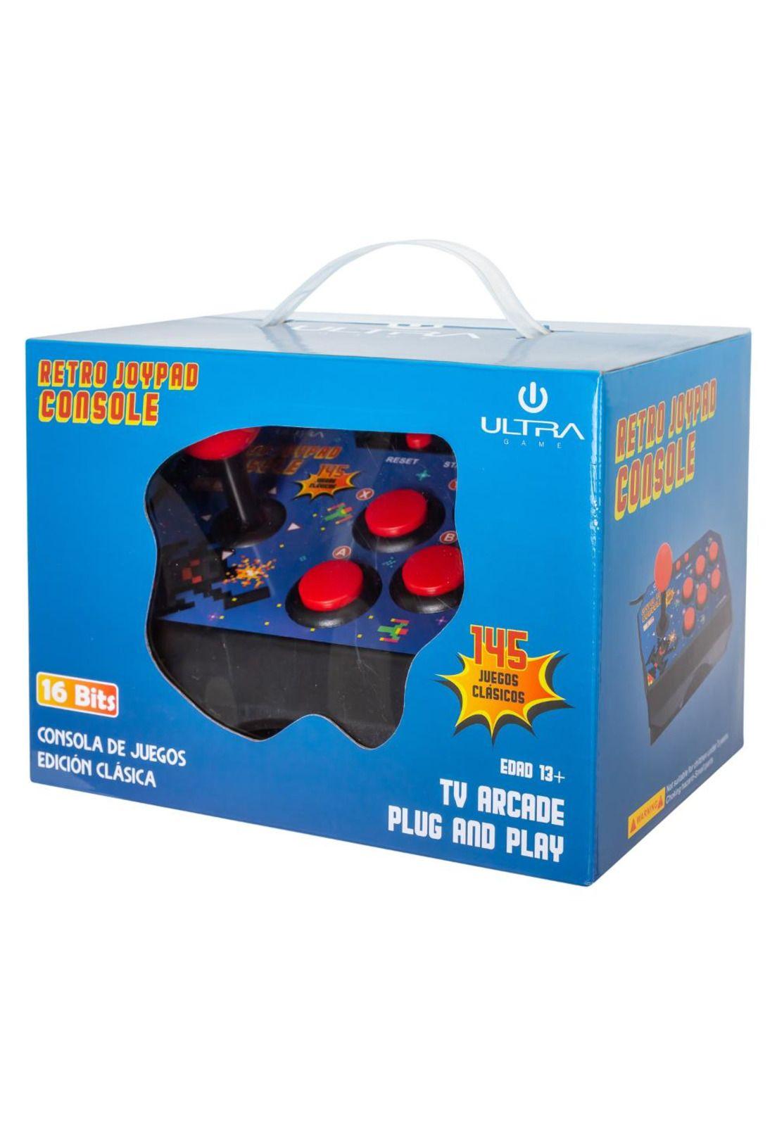 CONSOLA ULTRA RETRO TIPO JOYPAD ARCADE 145 JUEGOS-1