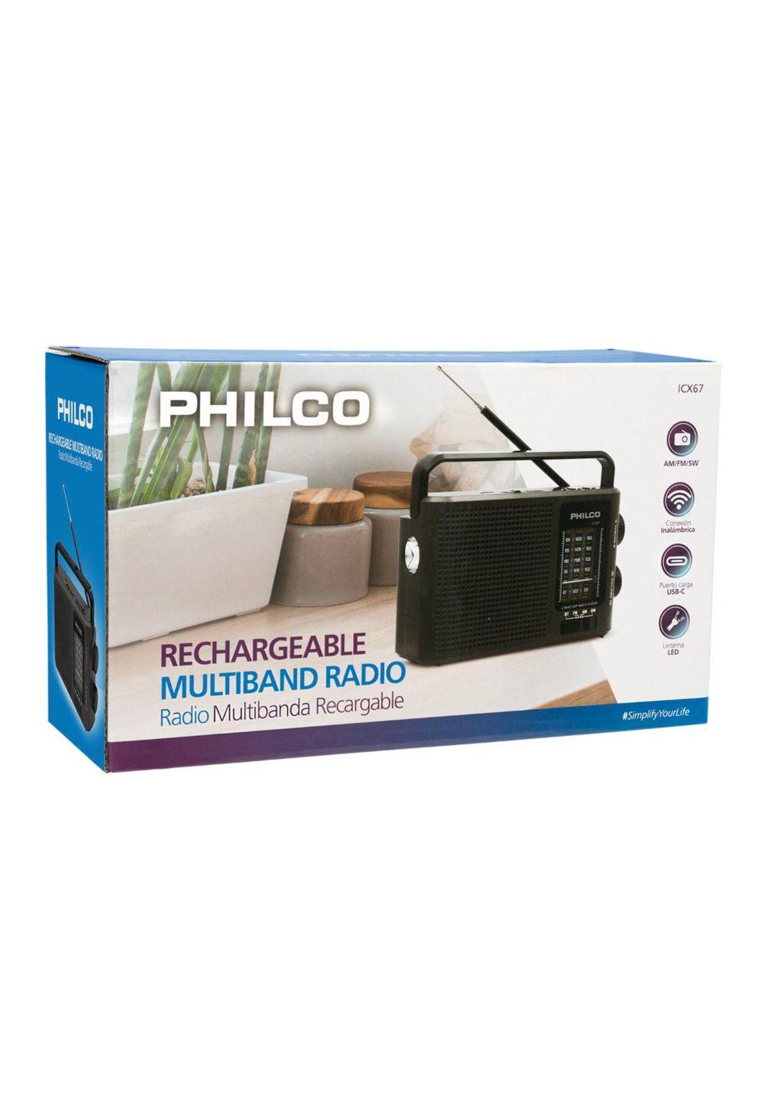 Radio Multibanda ICX68 con Panel Solar-4