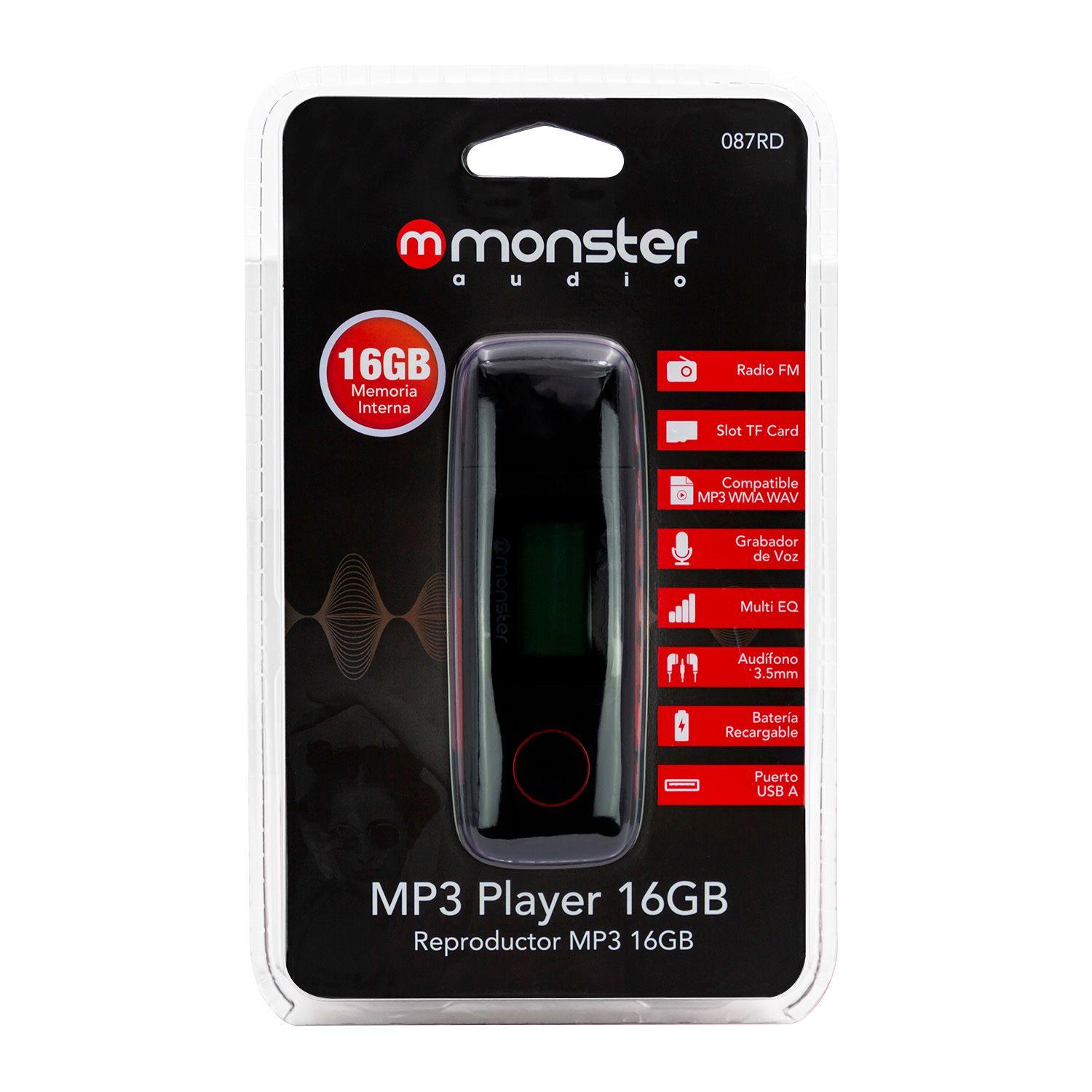 MX087RD REPRODUCTOR MP3 ROJO MONSTER AUDIO-2