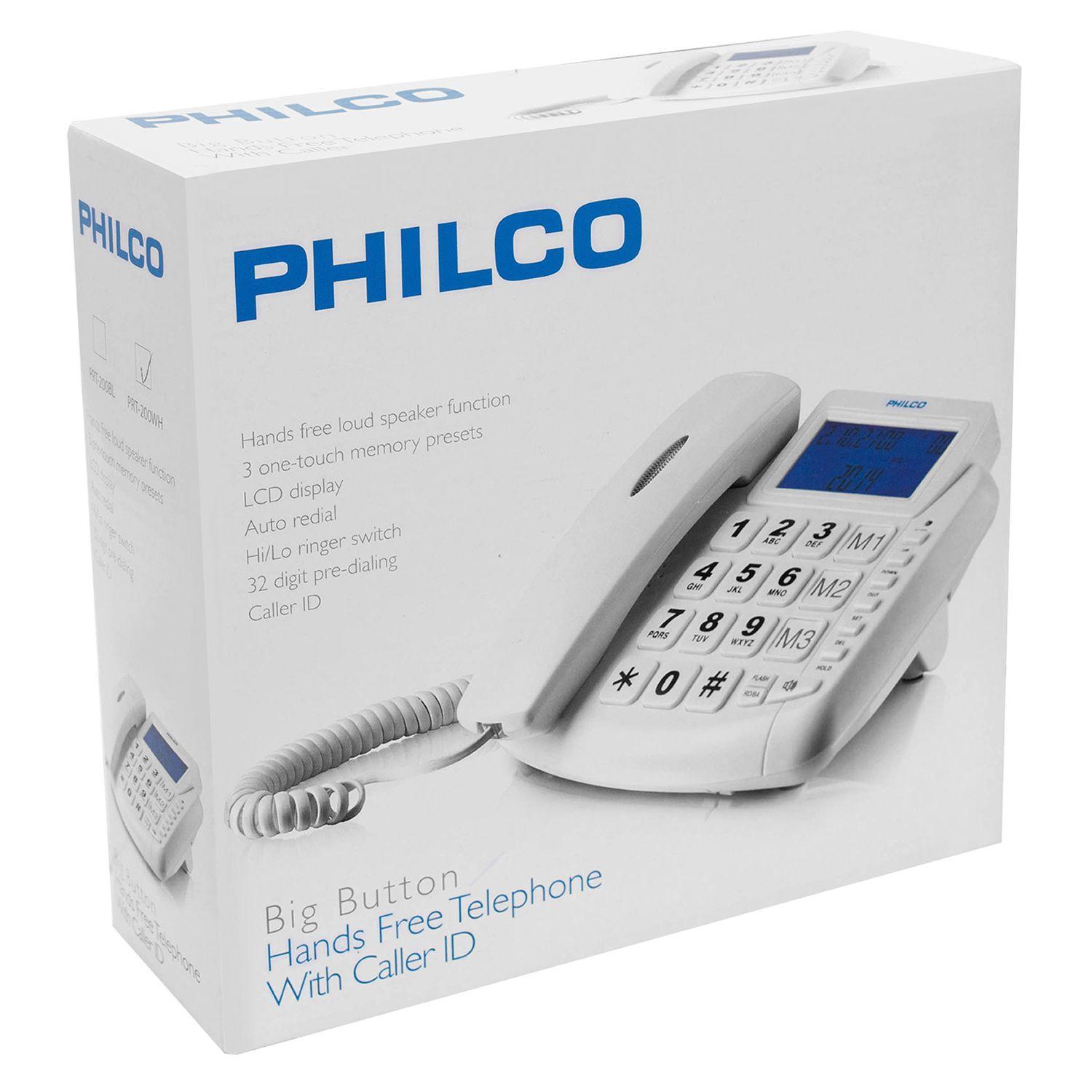 TELEFONO MANOS LIBRES BLANCO PHILCO-2