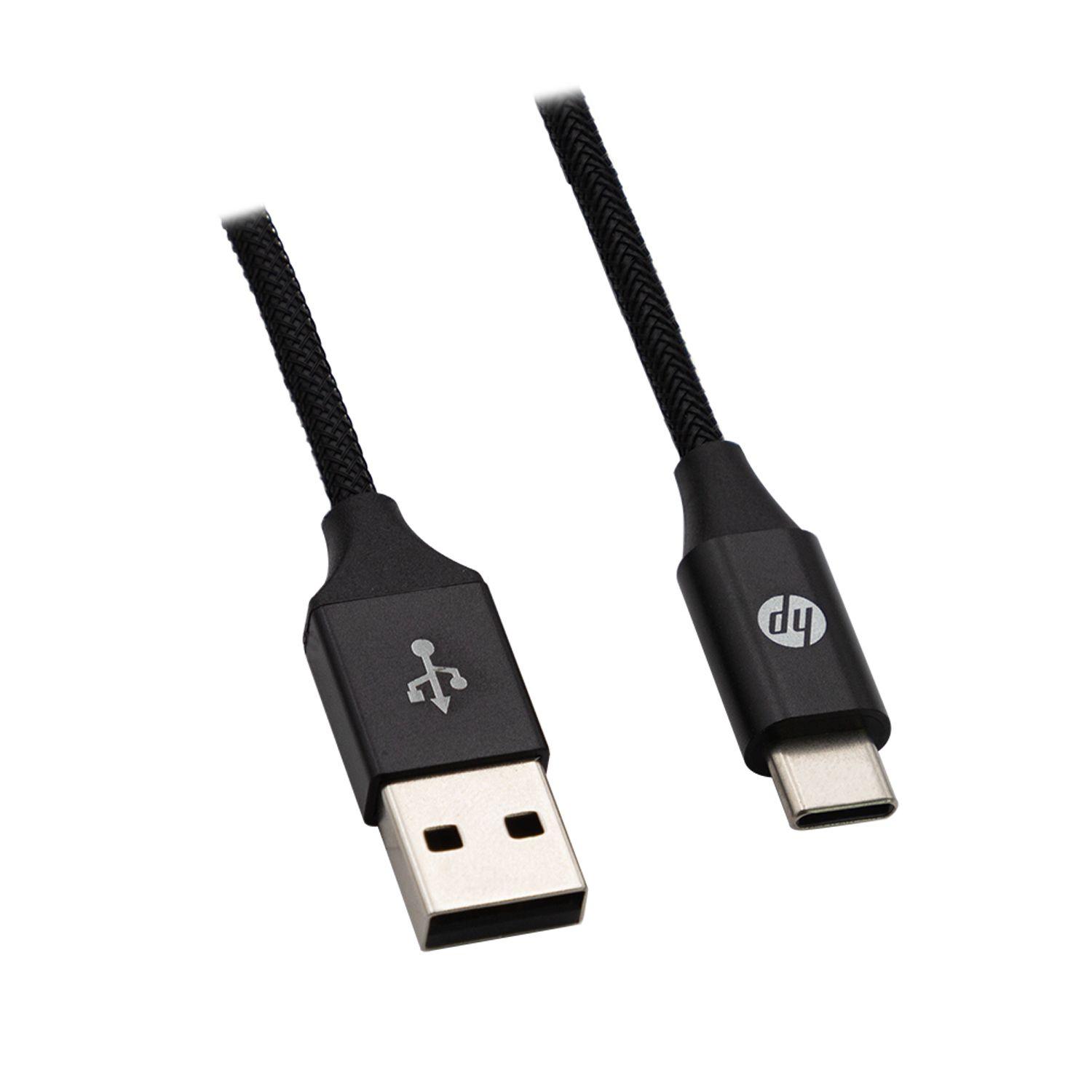 CABLE USB 2.0 A USB-C TRENZADO DHC-TC102 HP Open box-2
