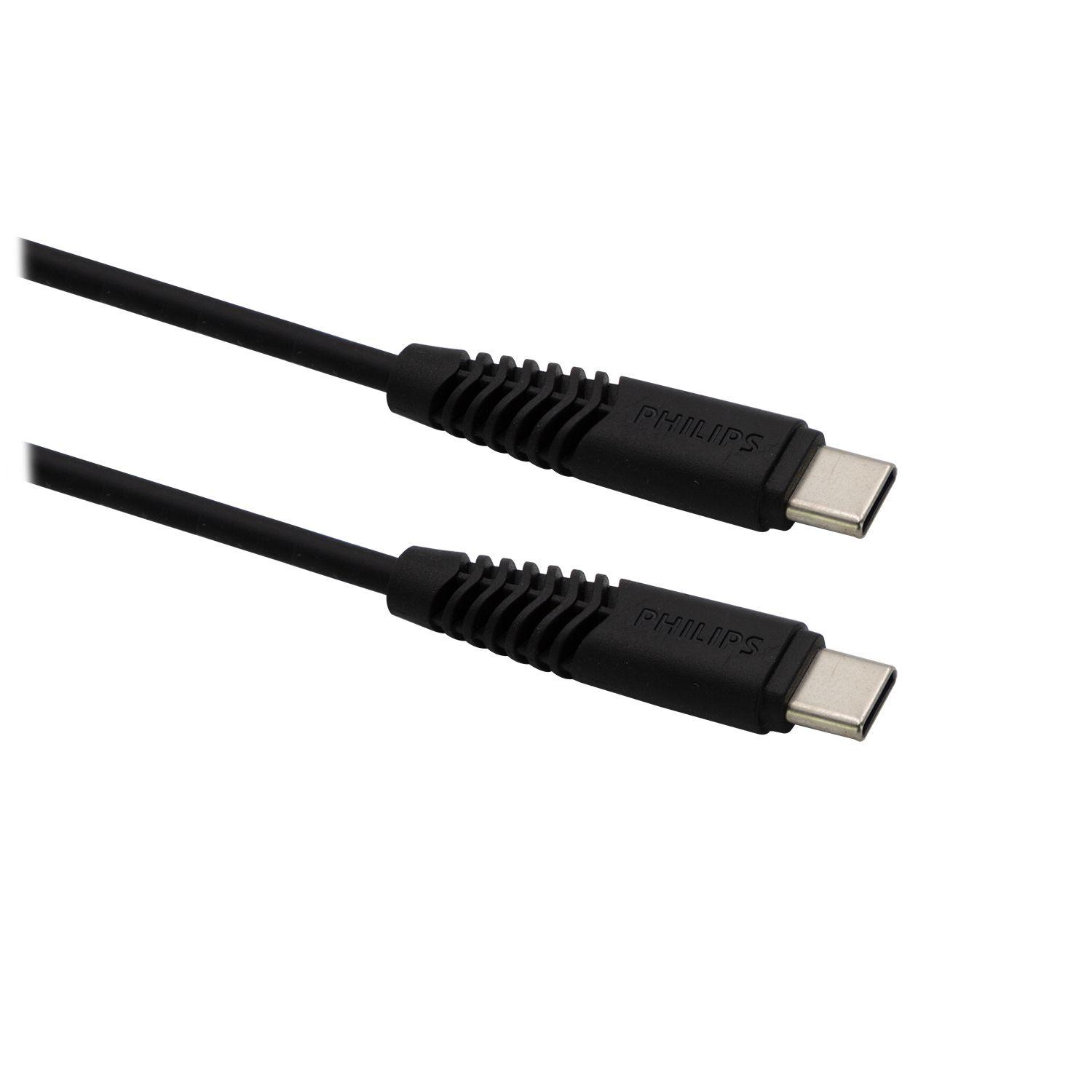 CABLE PHILIPS USB TIPO C A TIPO C 1.2MTS-0