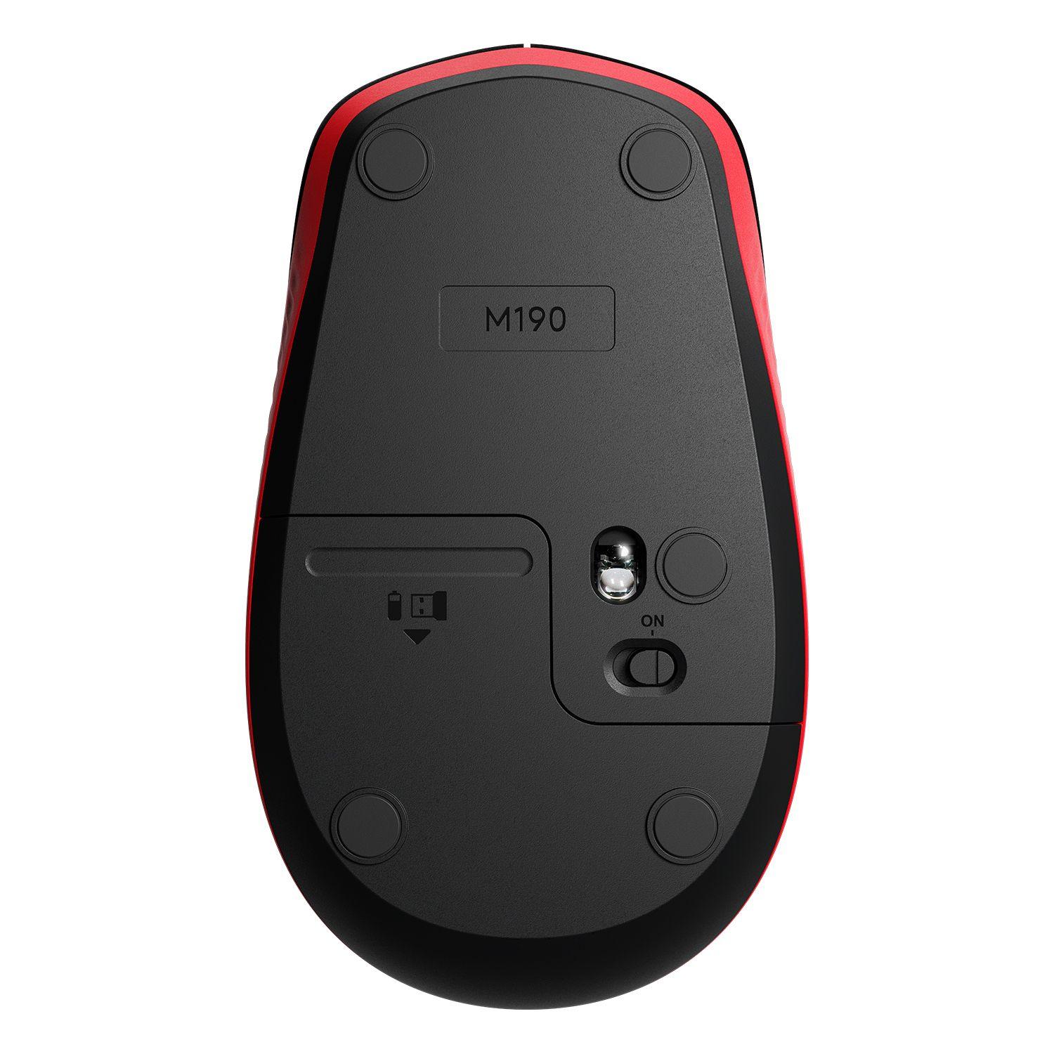 MOUSE WIRELESS MOUSE M190 ROJO Open box-3
