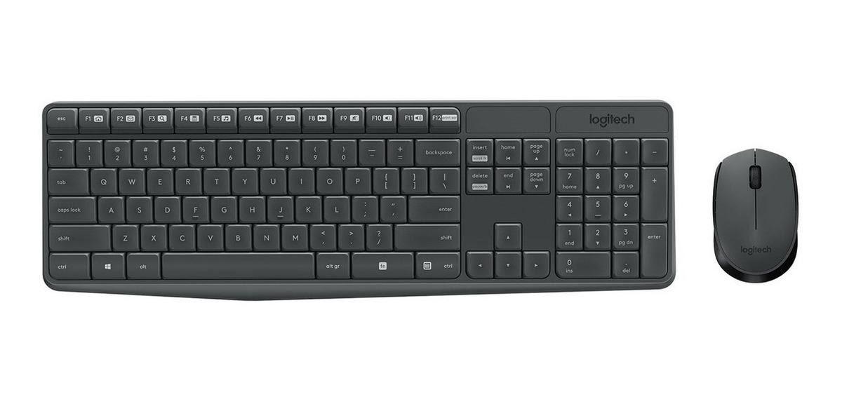 Kit De Teclado Y Mouse Inalámbrico Logitech Mk235 Español-0