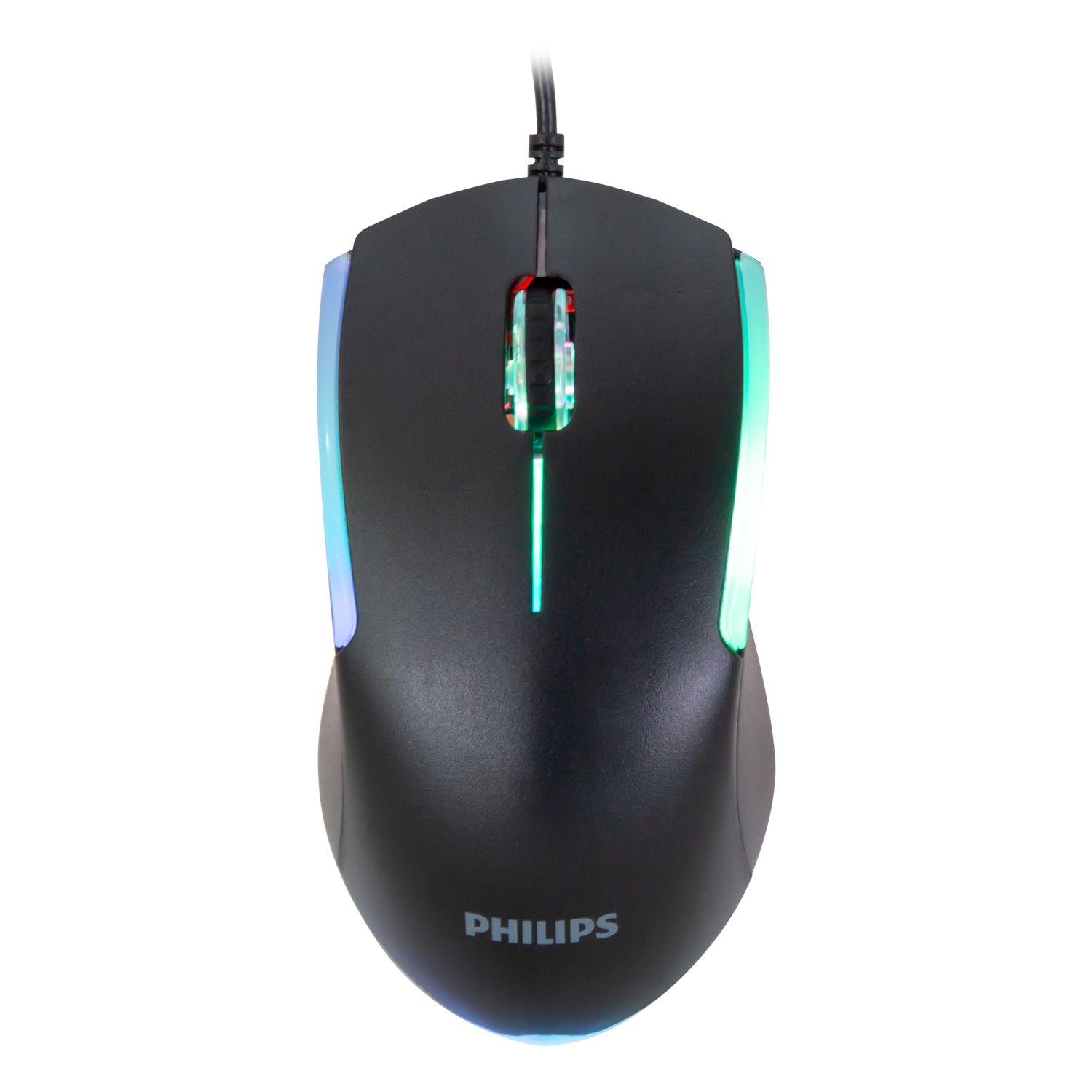 MOUSE GAMER ALAMBRICO PHILIPS 3 BOTONES-1