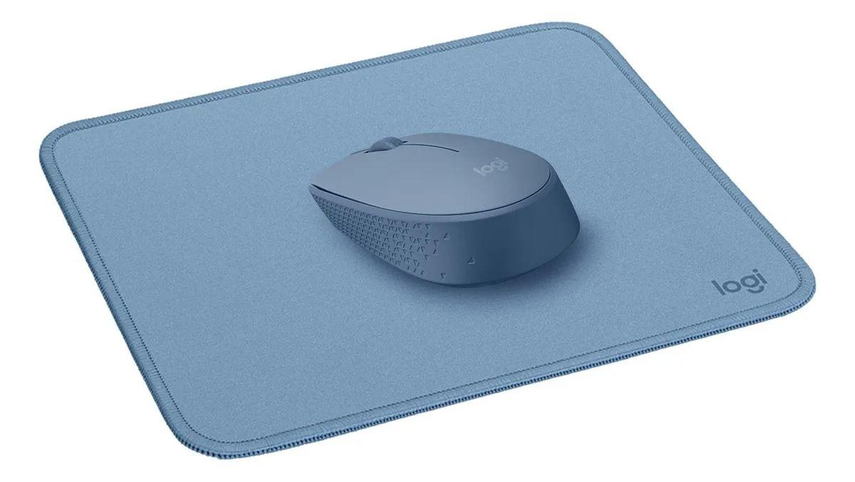 Kit Logitech Mouse Wireless M170 + Mouse Pad Studio Celeste-2