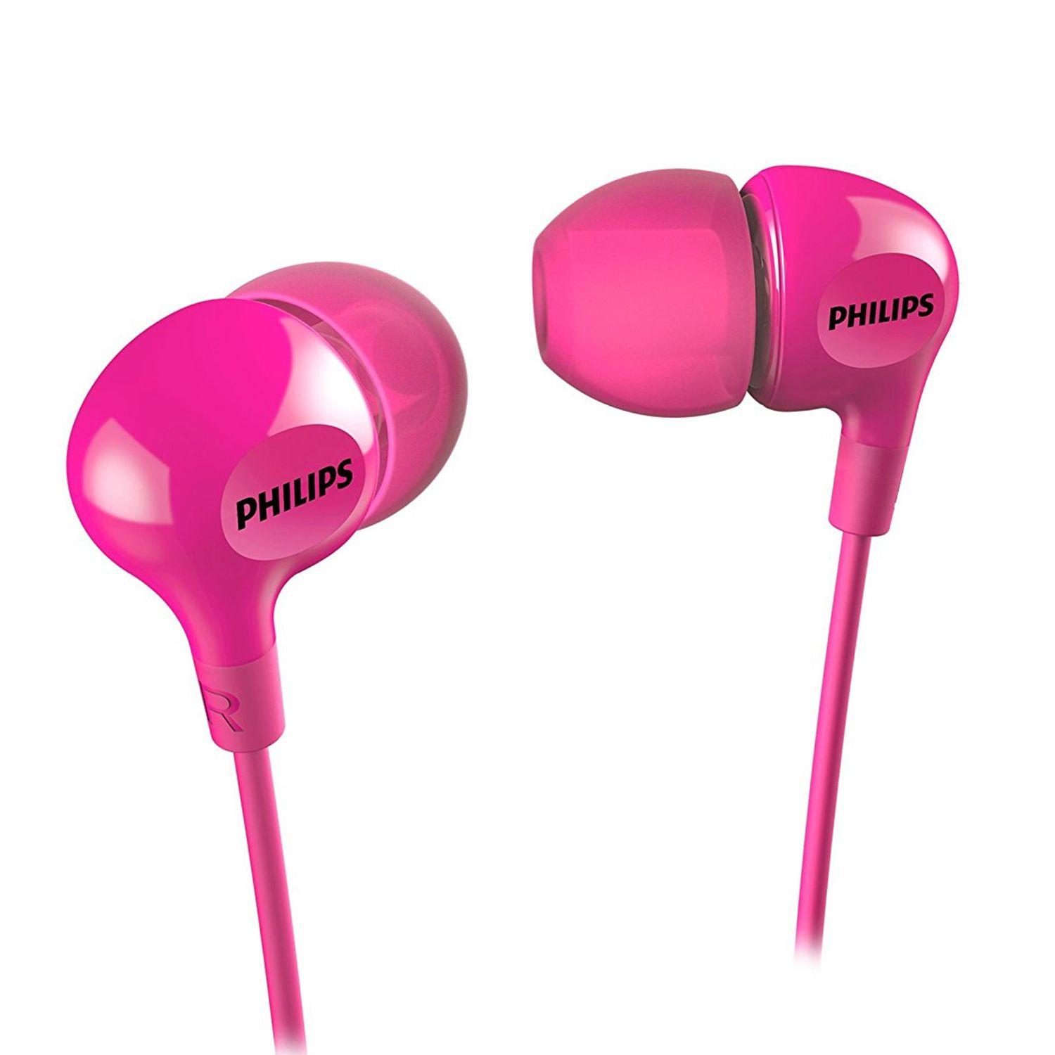 AUDÍFONOS PHILIPS SIN MANOS LIBRES ROSADO SHE3550/PK-2