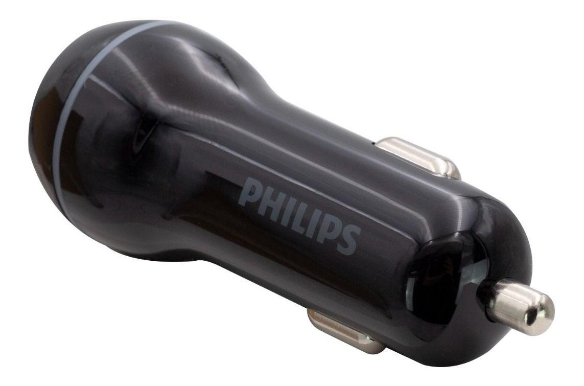CARGADOR DE 12 VOLTS DOBLE ULTRA FAST PHILIPS DLP2357-2