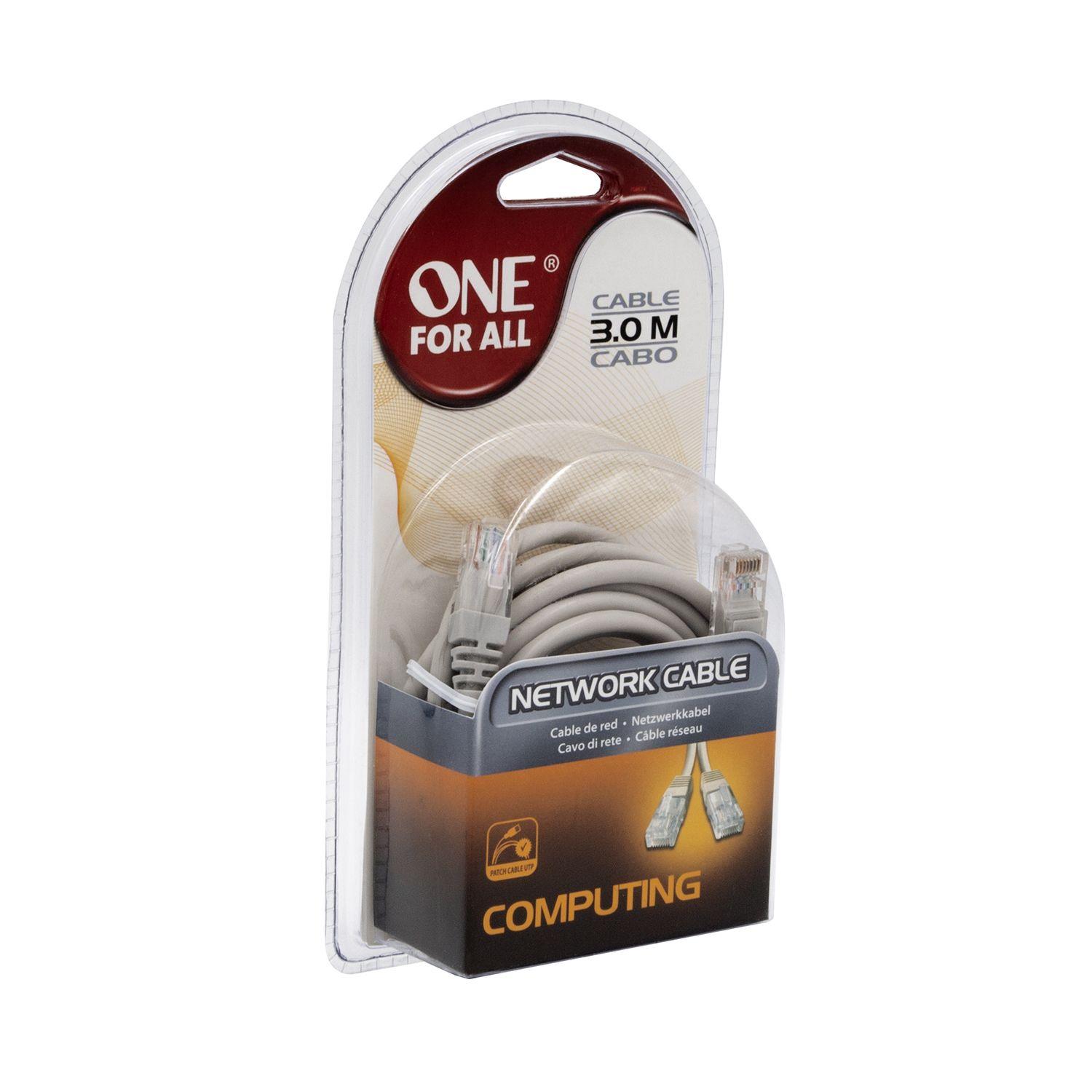 CABLE DE RED CAT5E 3 MTS. UTP (RJ45) CC-1330 / 708675-3